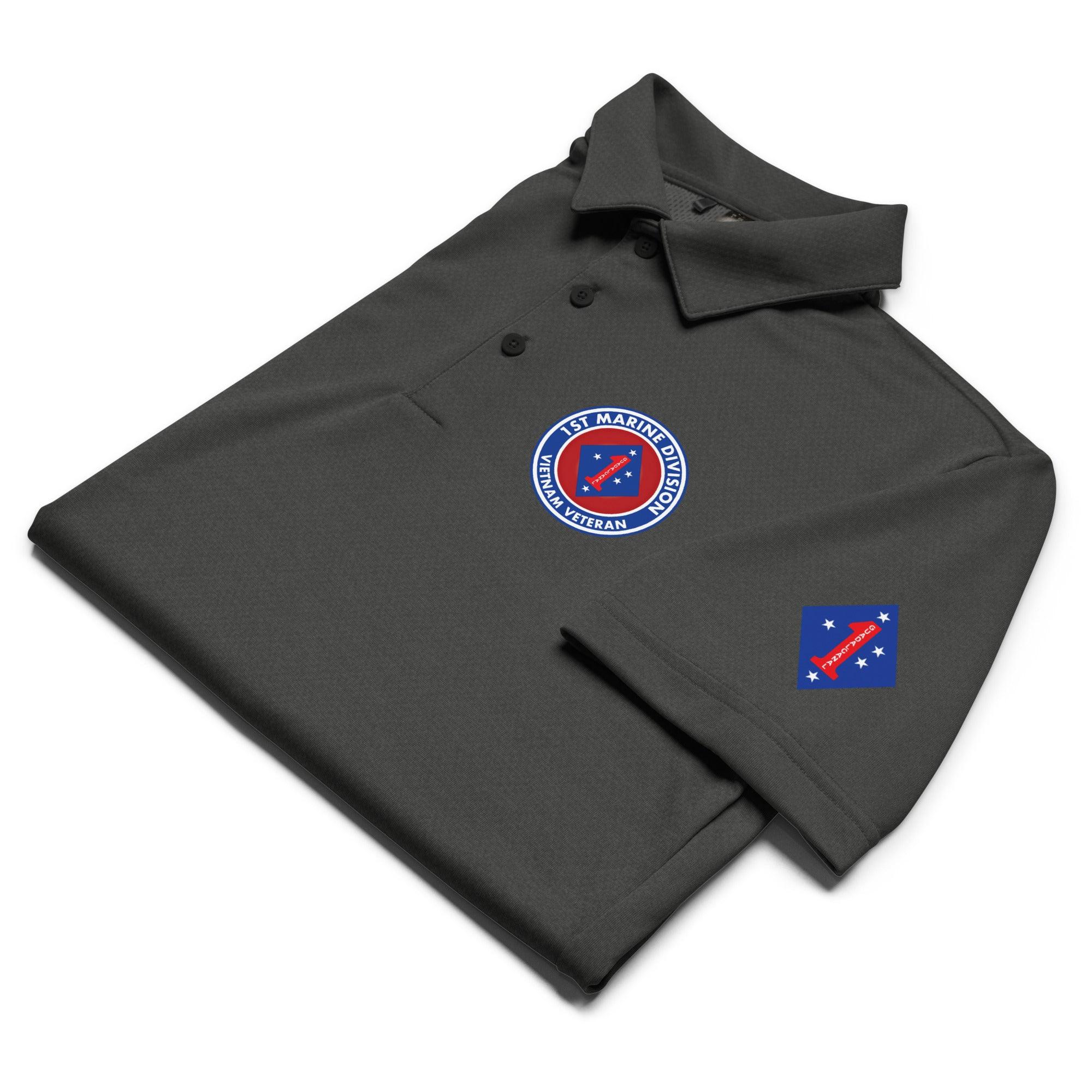 1st Marine Division Vietnam Veteran Adidas® Polo - Image 5