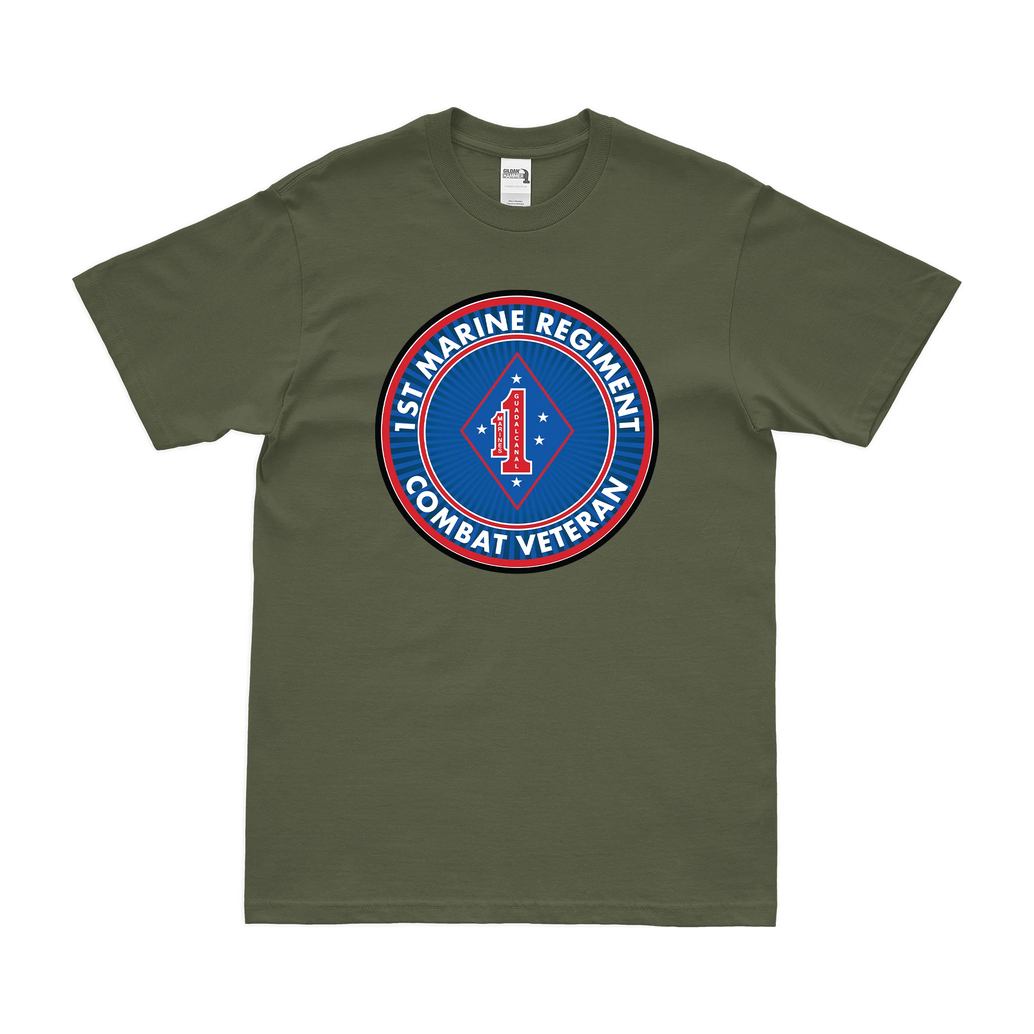 1st Marine Regiment Combat Veteran T-Shirt - Image 2