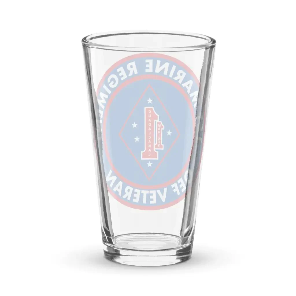 1st Marine Regiment OEF Veteran Pint Glass - Image 2
