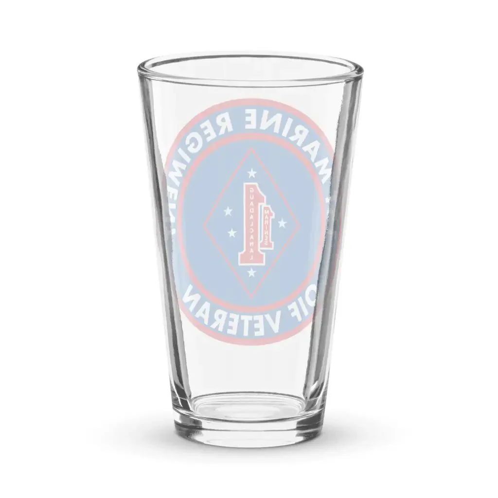 1st Marine Regiment OIF Veteran Pint Glass - Image 2