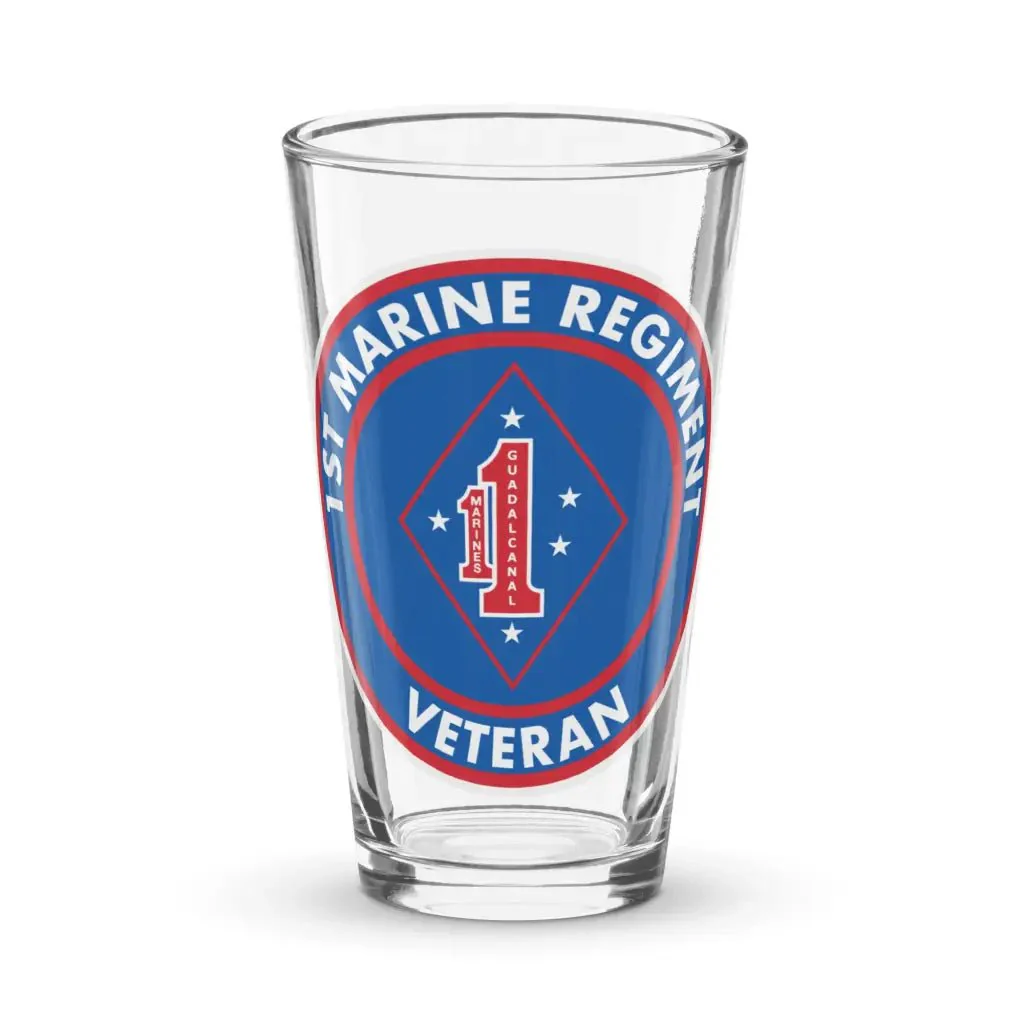 1st Marine Regiment Veteran Pint Glass
