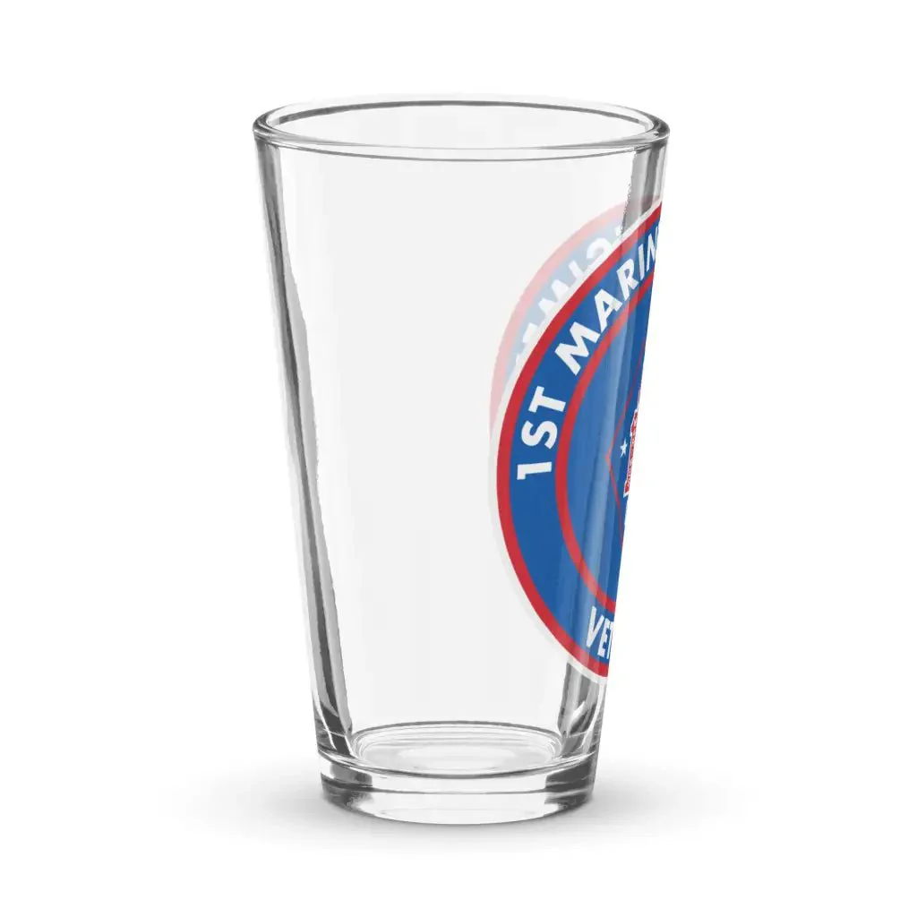 1st Marine Regiment Veteran Pint Glass - Image 3