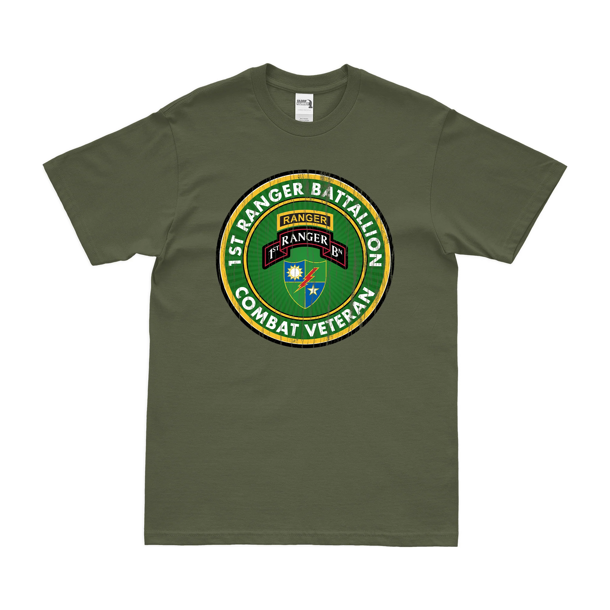 1st Ranger Battalion Combat Veteran T-Shirt - Image 4