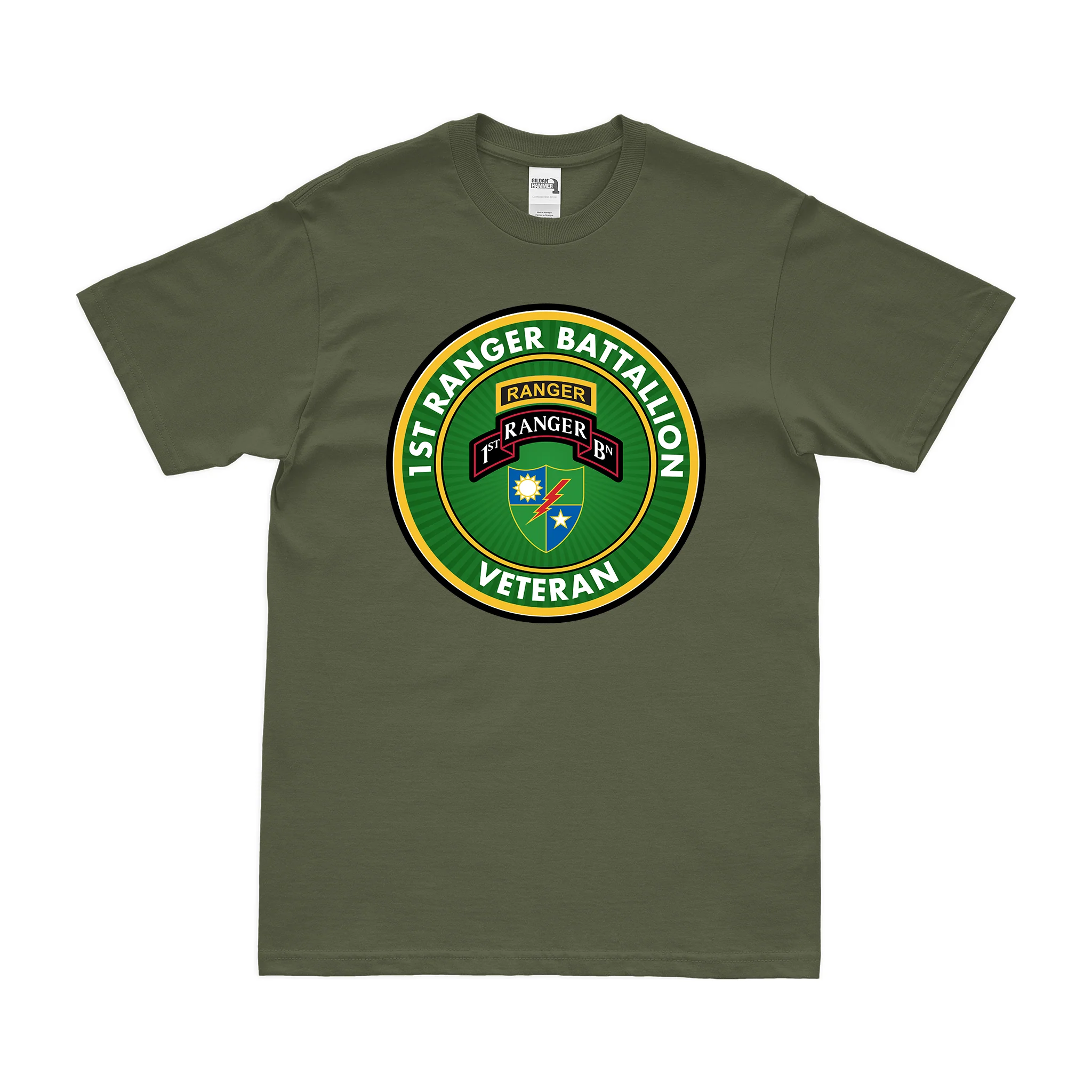 1st Ranger Battalion Veteran T-Shirt - Image 2