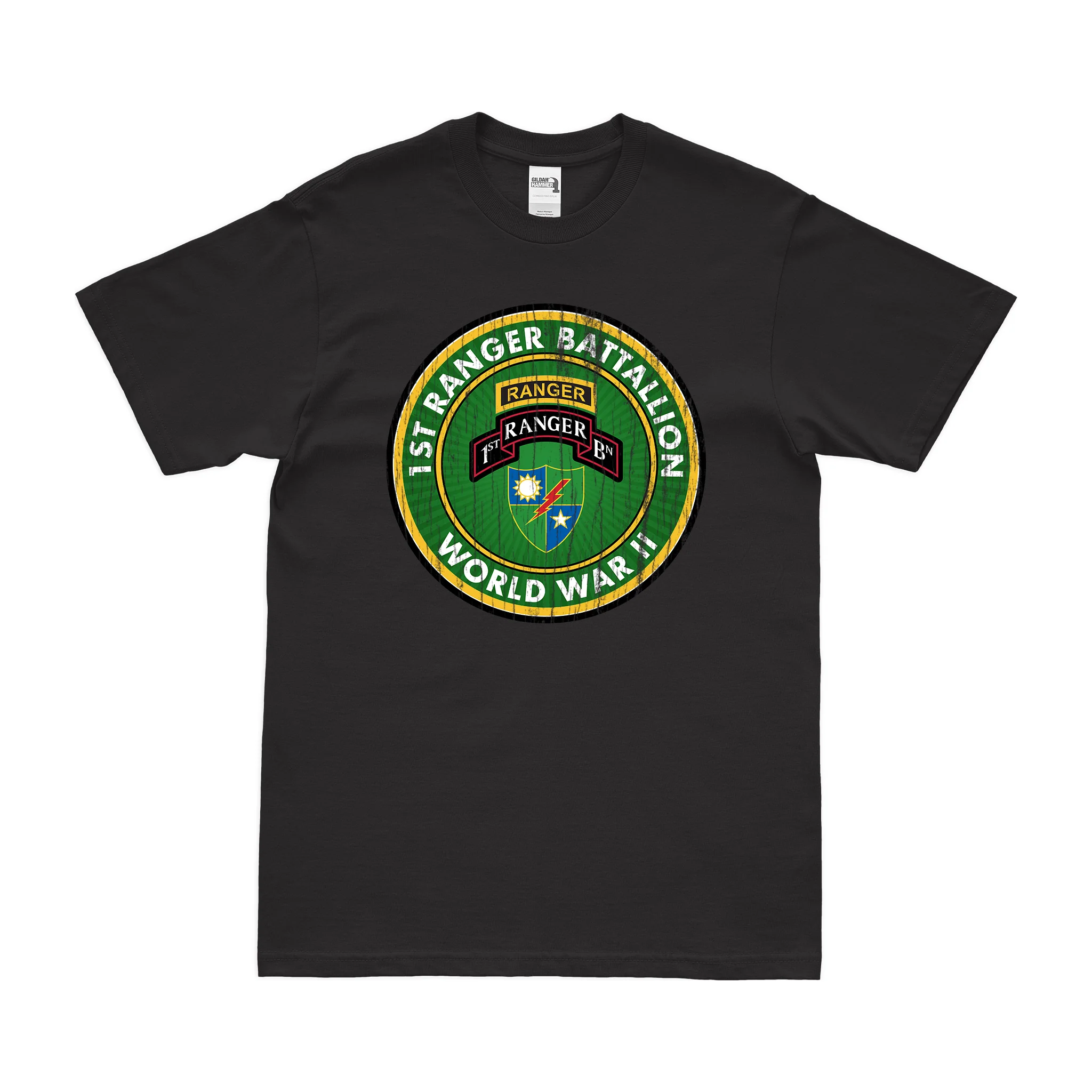 1st Ranger Battalion WW2 Legacy T-Shirt - Image 3