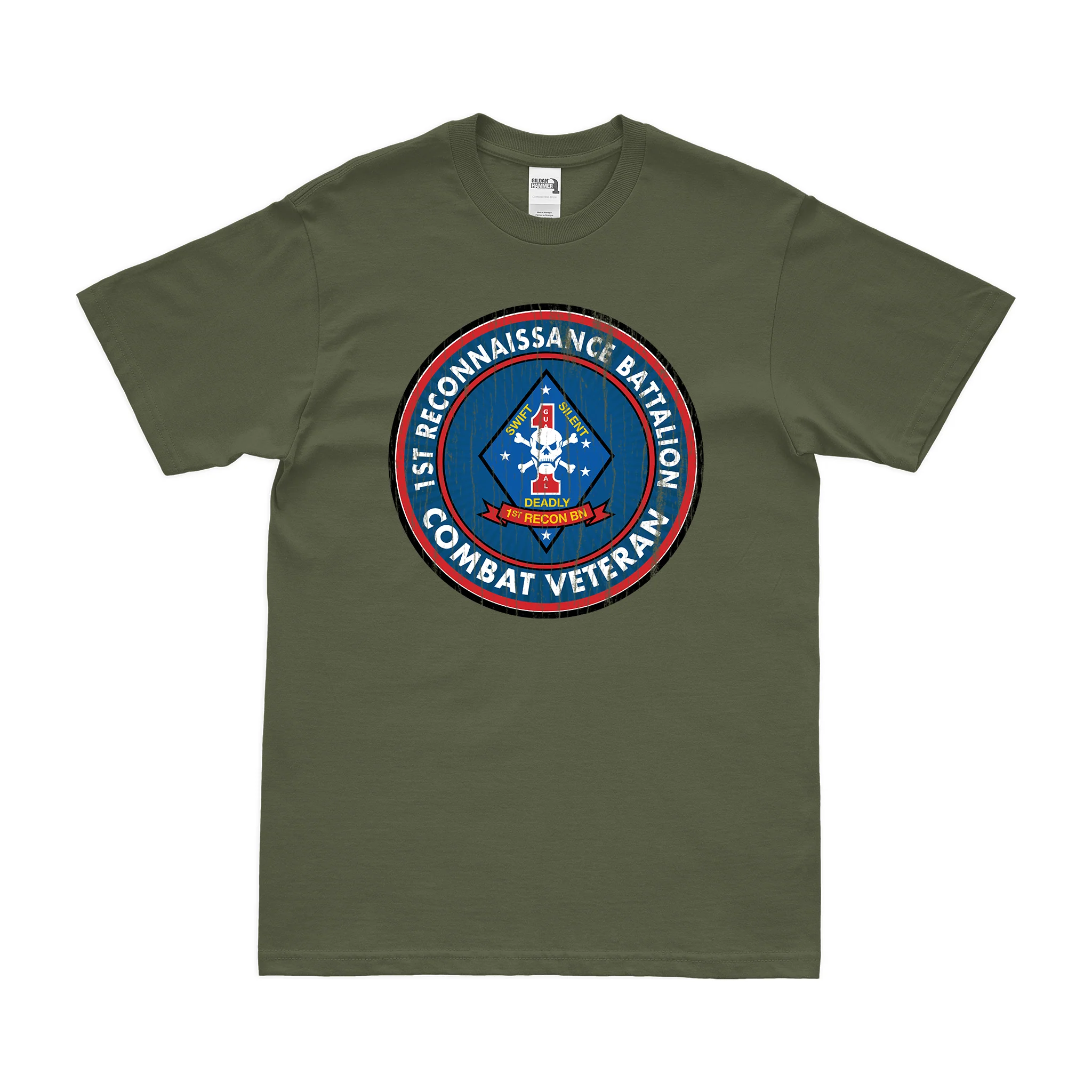 1st Recon Bn Combat Veteran T-Shirt - Image 4