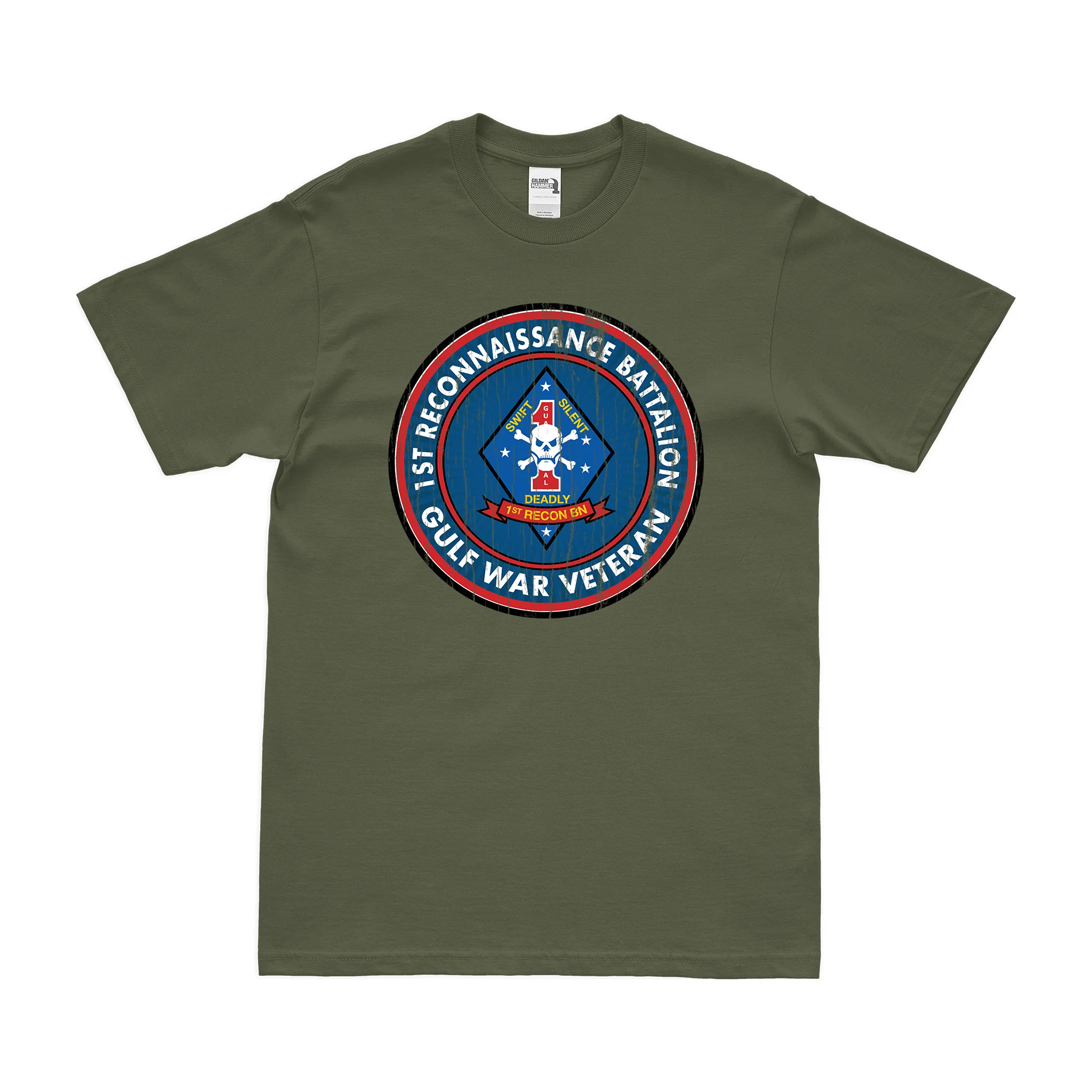 1st Recon Bn Gulf War Veteran T-Shirt - Image 4