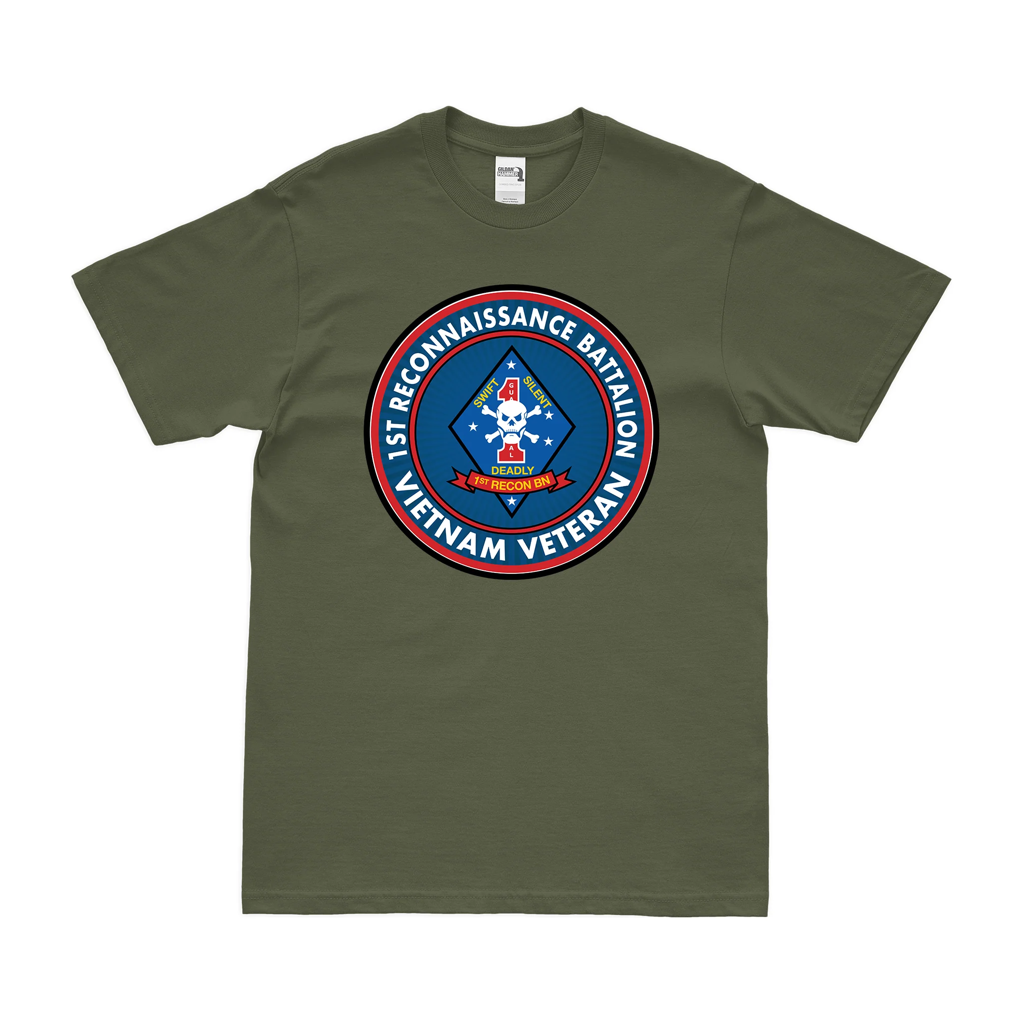 1st Recon Bn Vietnam Veteran T-Shirt - Image 2
