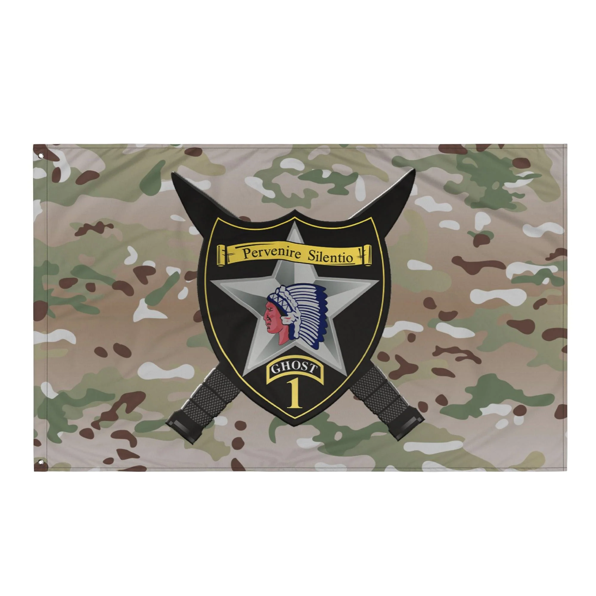 1st SBCT 2d ID "Ghost Brigade" OCP Multicam Camo Flag