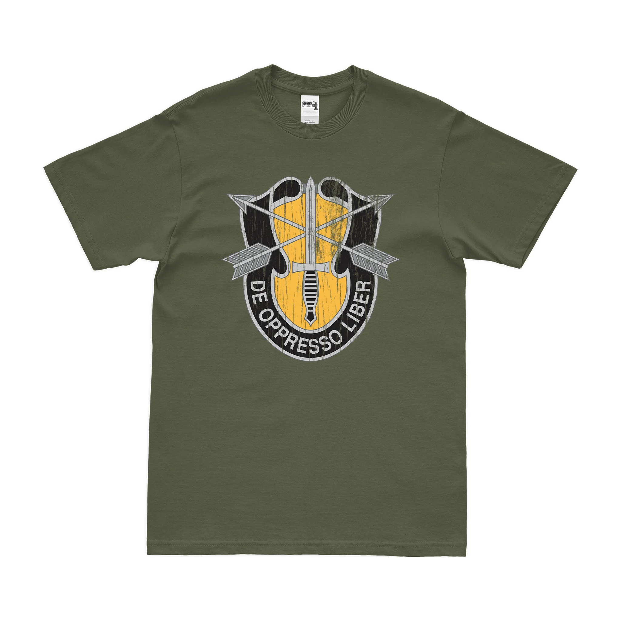 1st SFG (A) De Oppresso Liber Emblem T-Shirt - Image 4