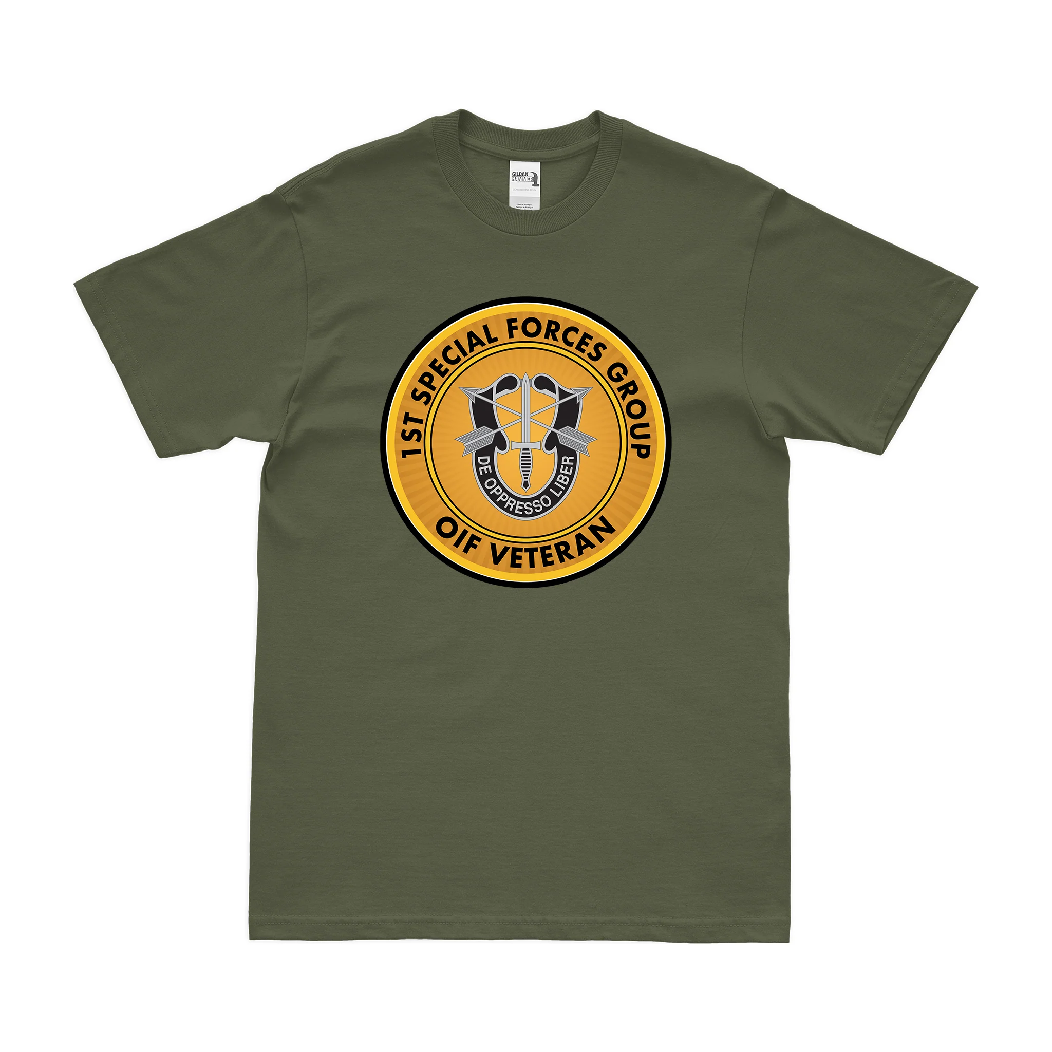 1st Special Forces Group (1st SFG) OIF Veteran T-Shirt - Image 2