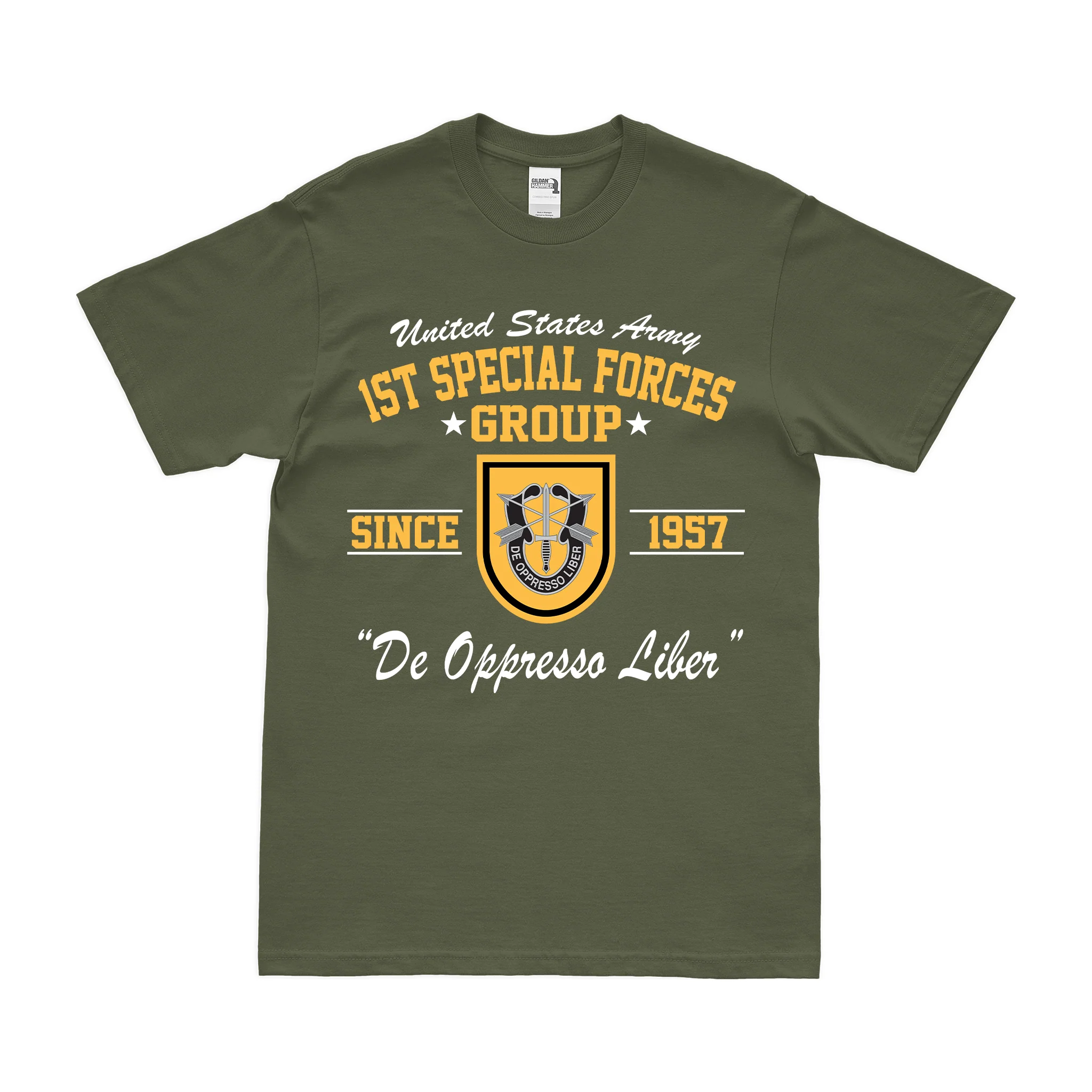 1st Special Forces Group (1st SFG) Since 1957 T-Shirt - Image 2