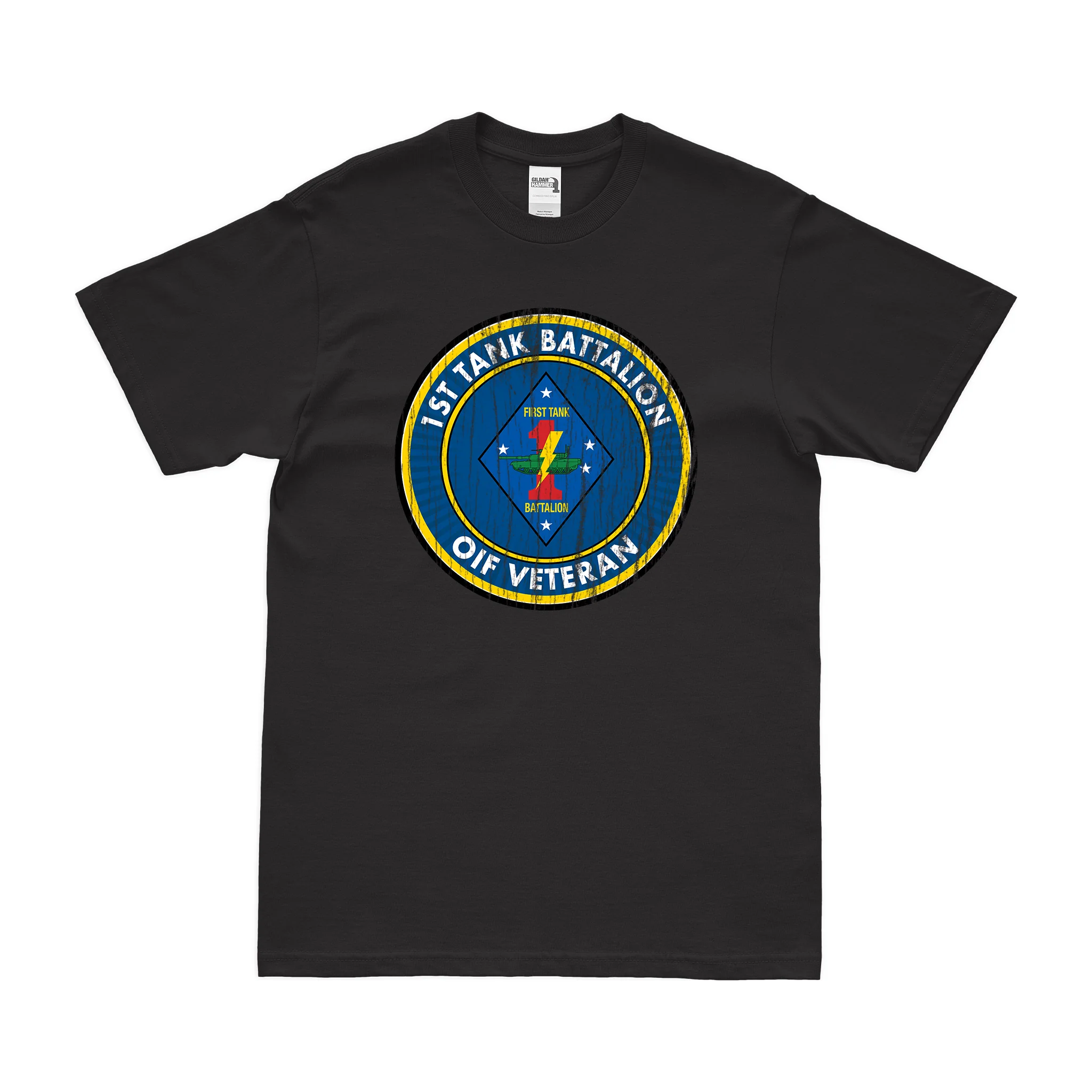 1st Tank Battalion OIF Veteran USMC T-Shirt - Image 3
