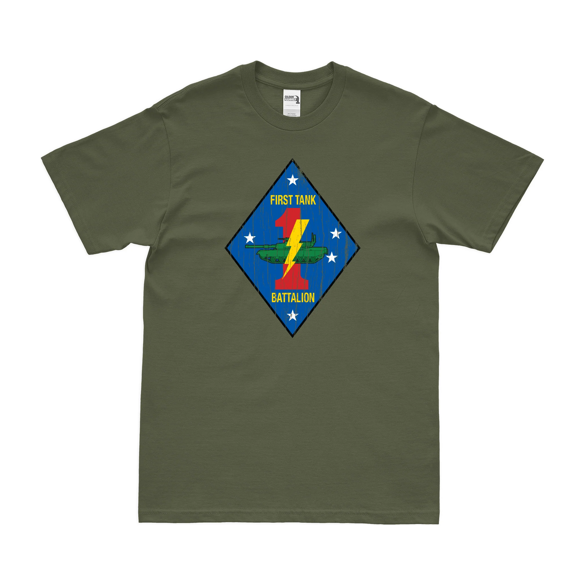 1st Tank Battalion USMC T-Shirt - Image 4