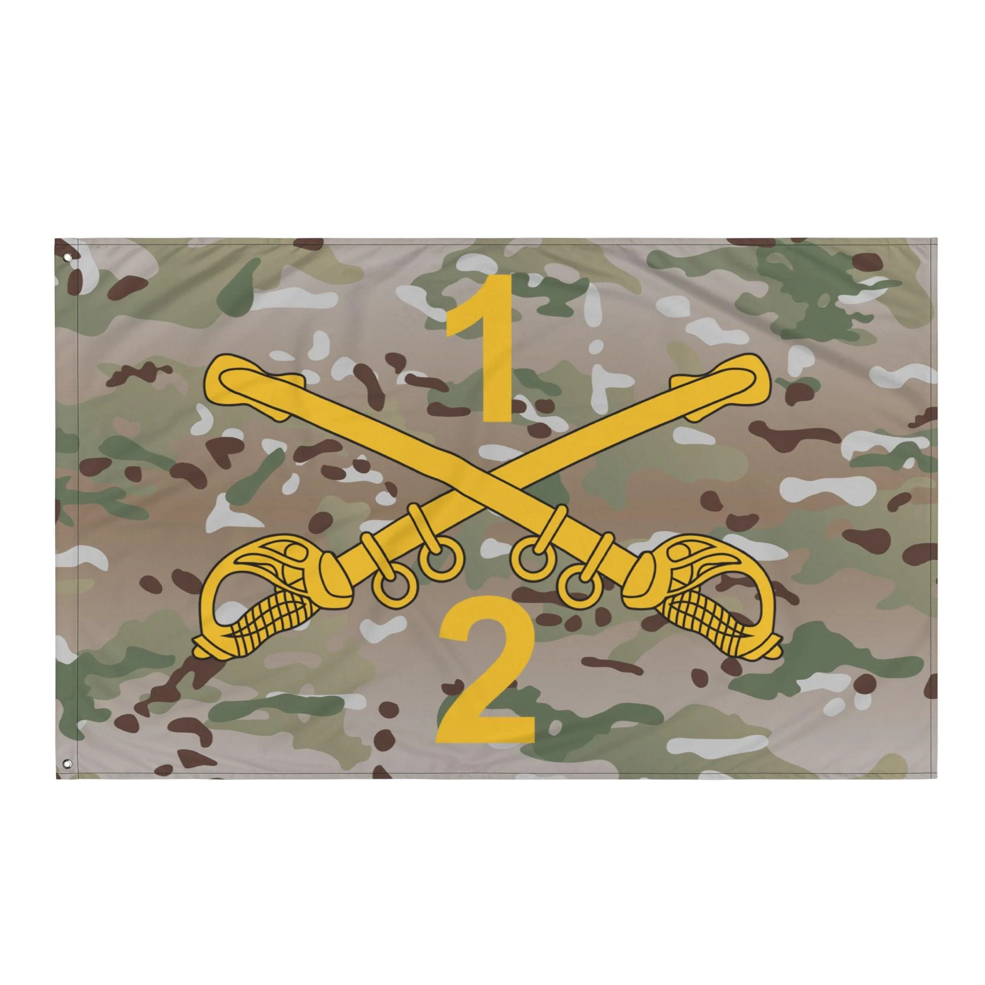 2-1 CAV "Blackhawks" Multicam Wall Flag