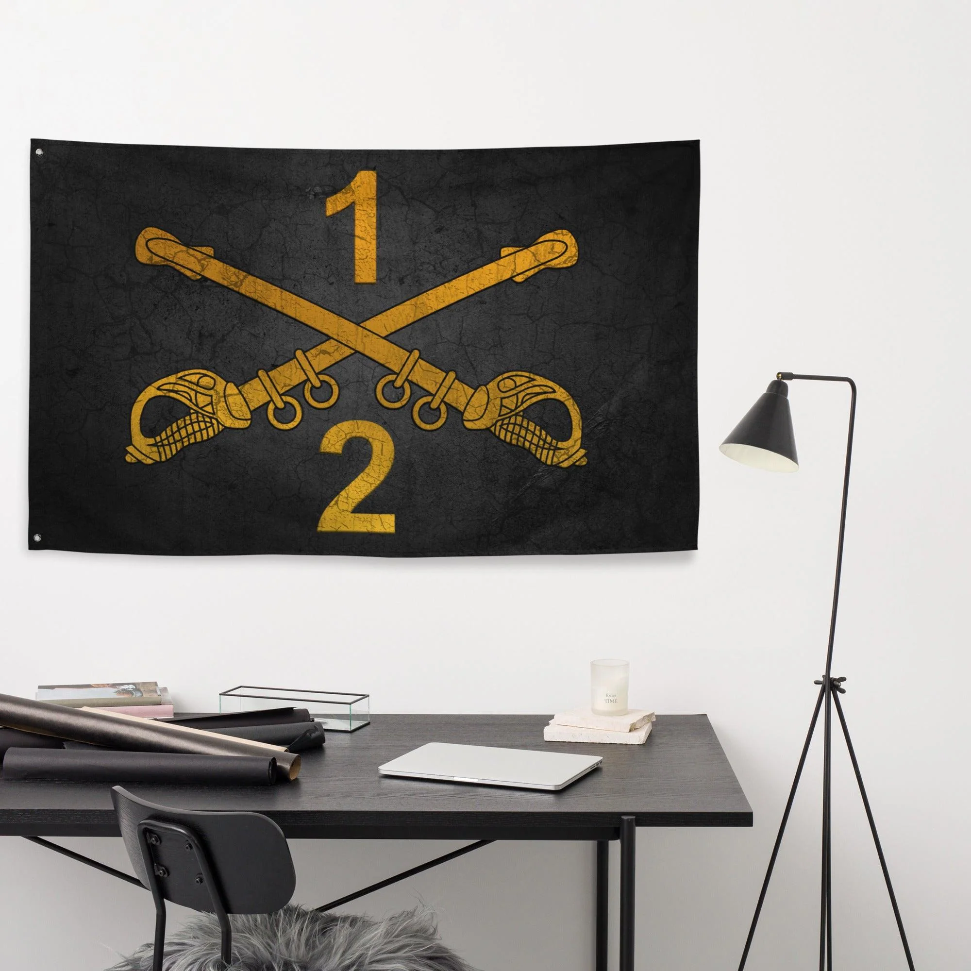 2-1 CAV Cavalry Sabers Black Flag - Image 3