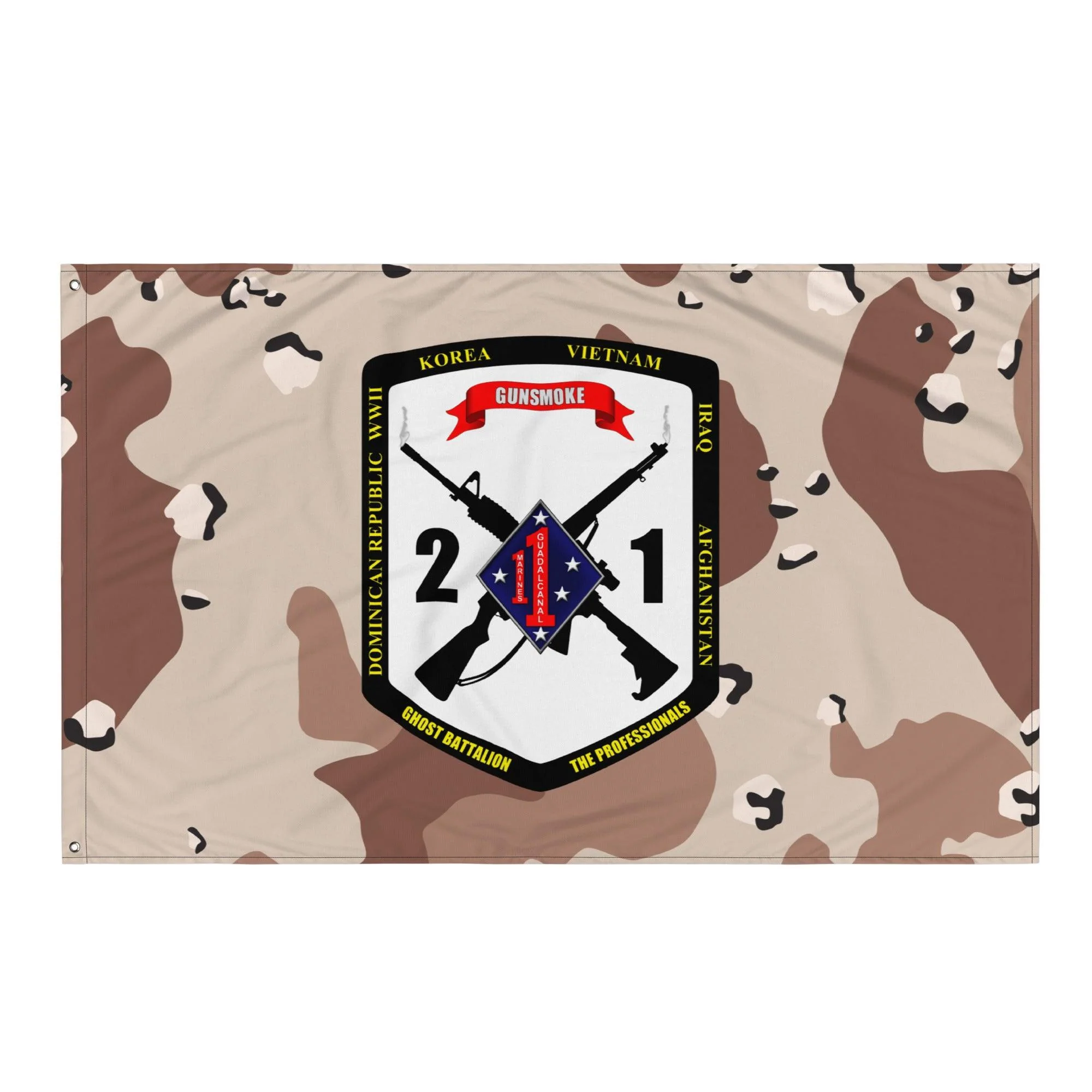 2/1 Marines Chocolate-Chip Camo Flag - Image 4