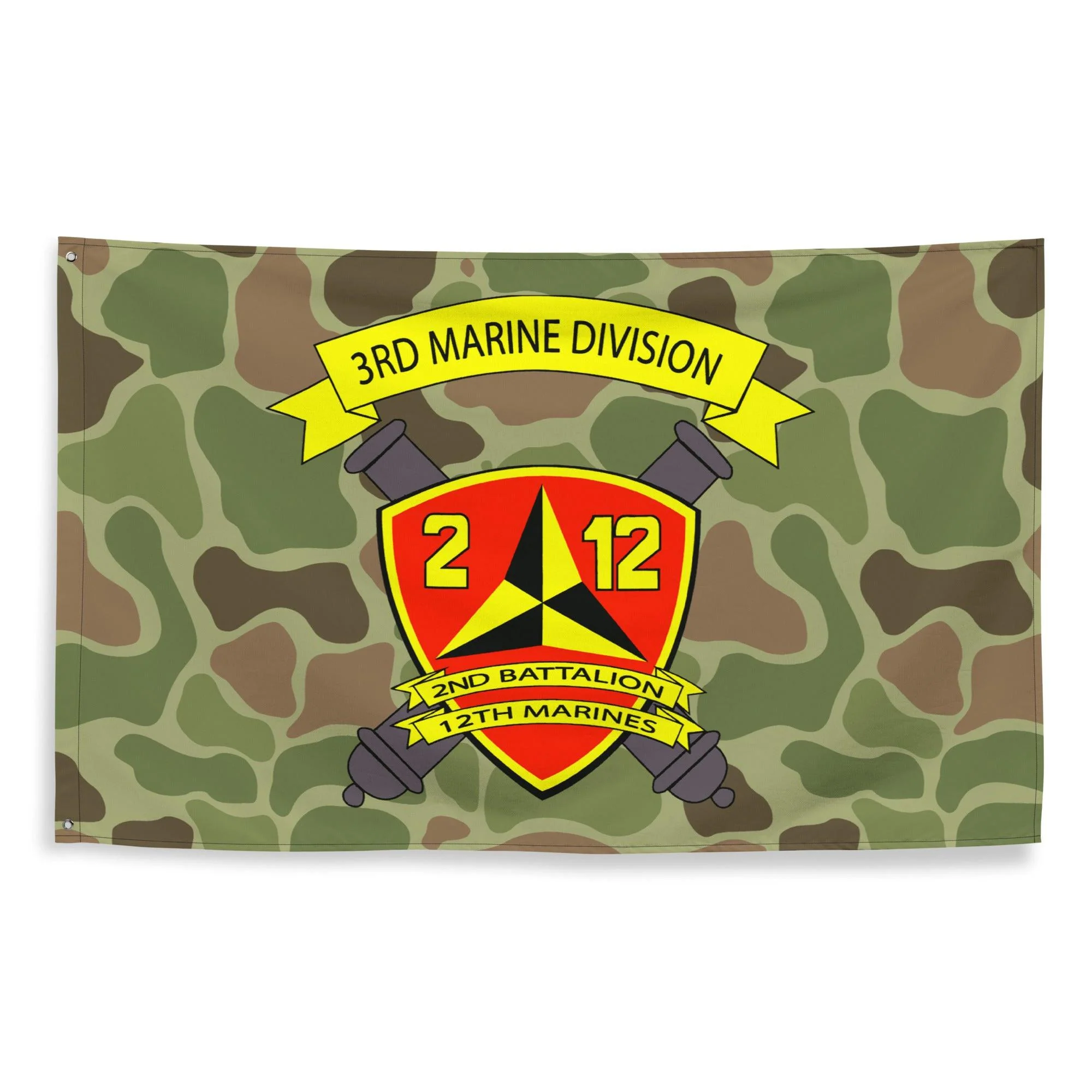 2/12 Marines Frogskin Camo USMC Flag - Image 4