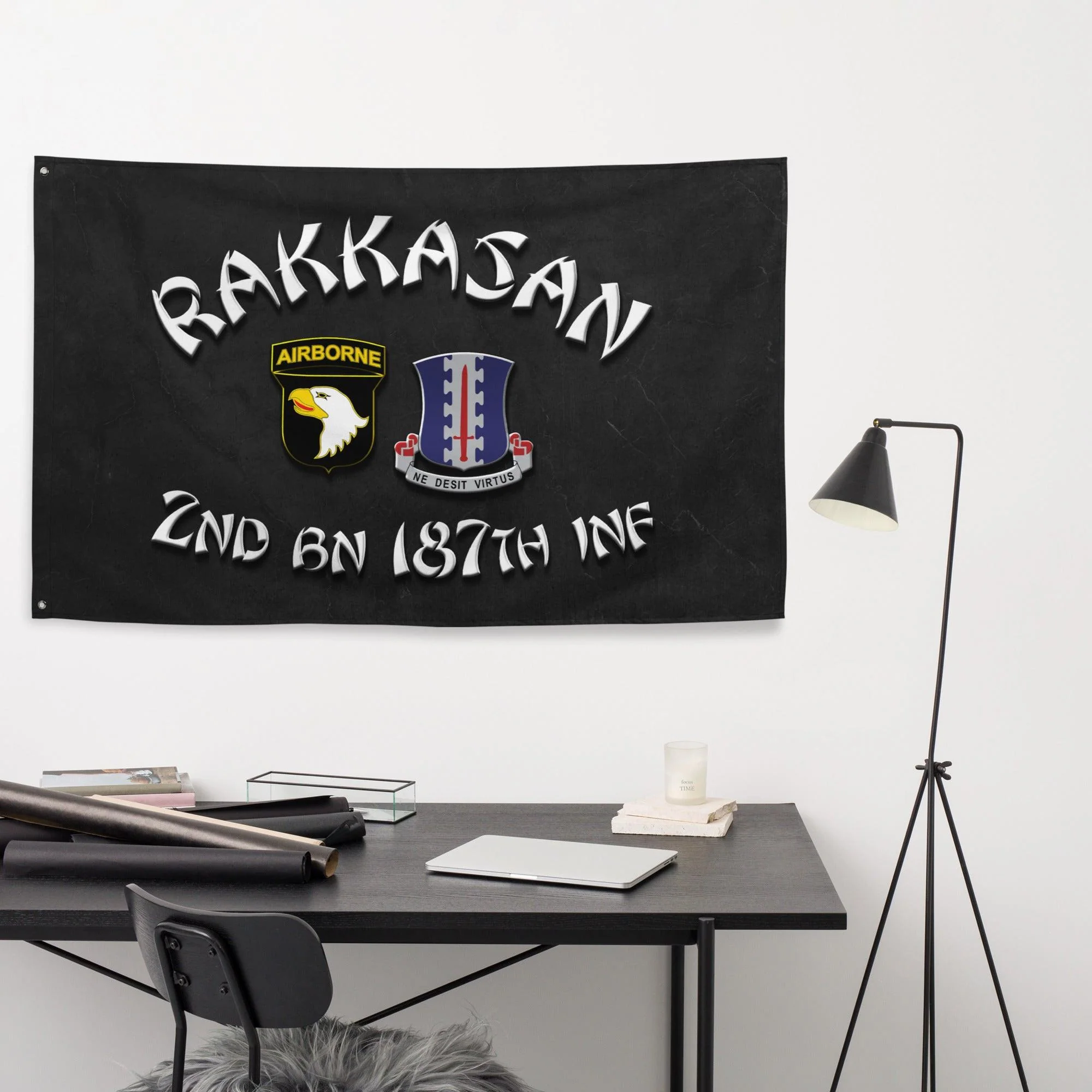 U.S. Army 2-187 Infantry Regiment 'Rakkasan Raiders' Flag - Image 2