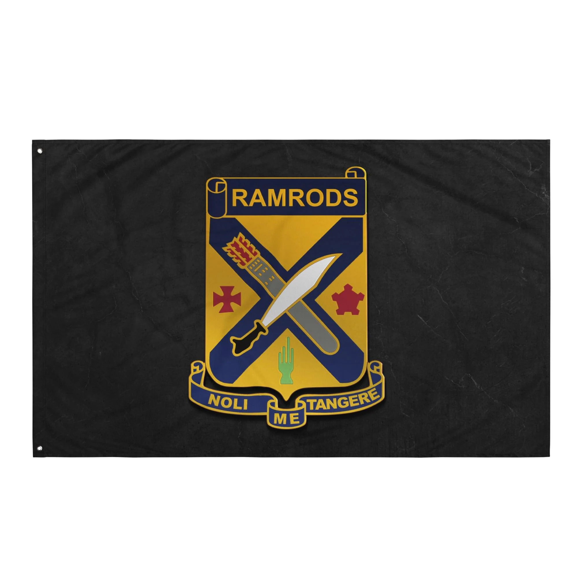 U.S. Army 2-2 Infantry Regiment 'Ramrods' Flag - Image 4