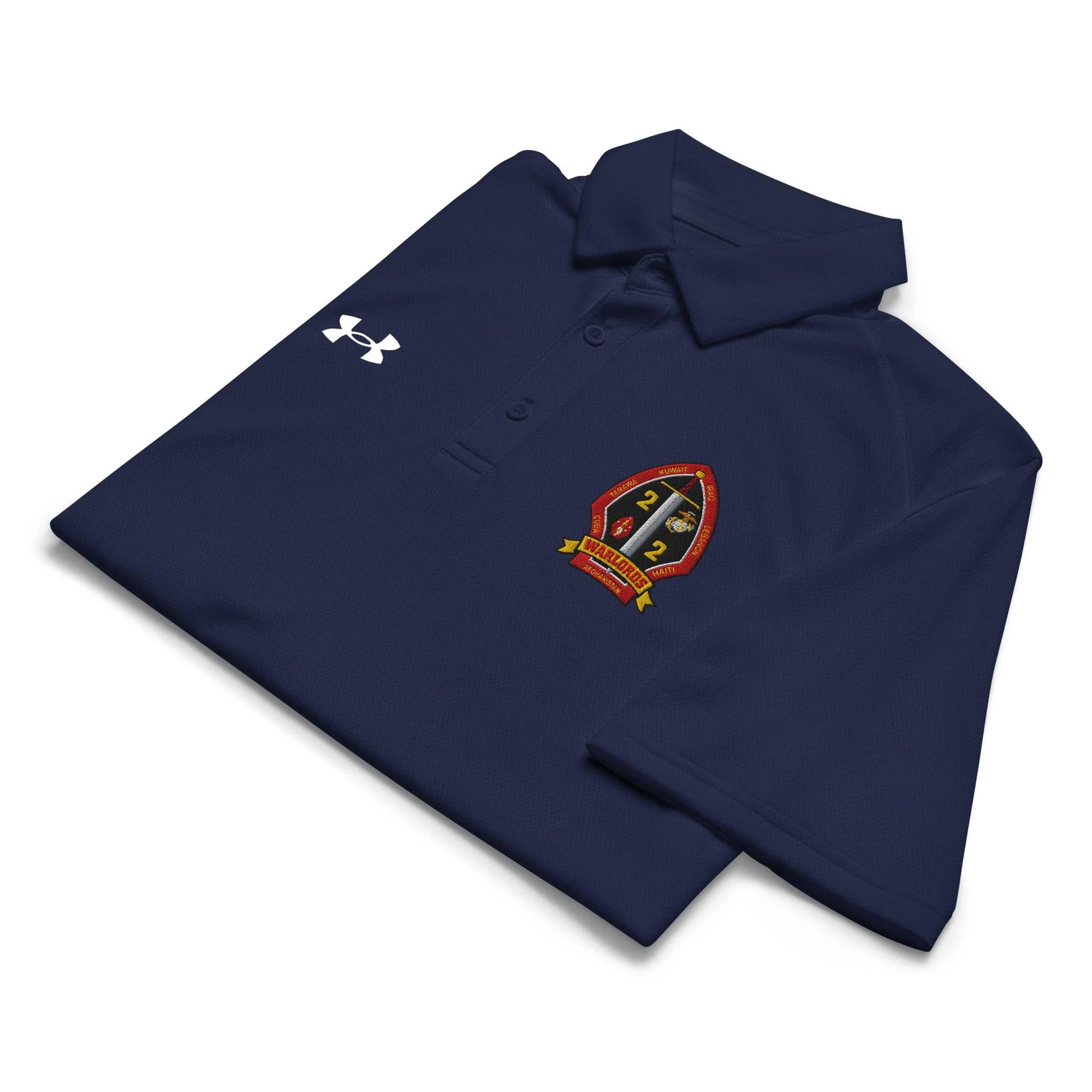 2/2 Marines Embroidered Under Armour® Men's Polo - Image 10