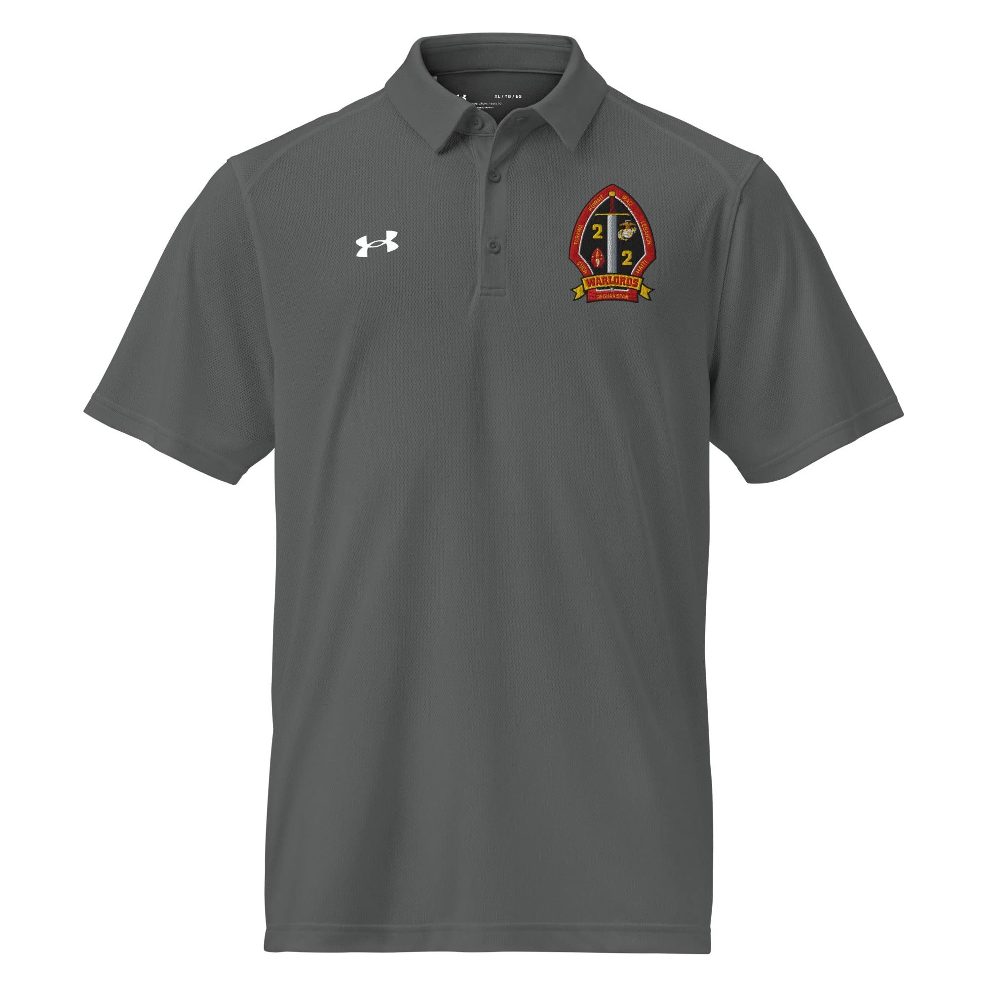 2/2 Marines Embroidered Under Armour® Men's Polo - Image 11