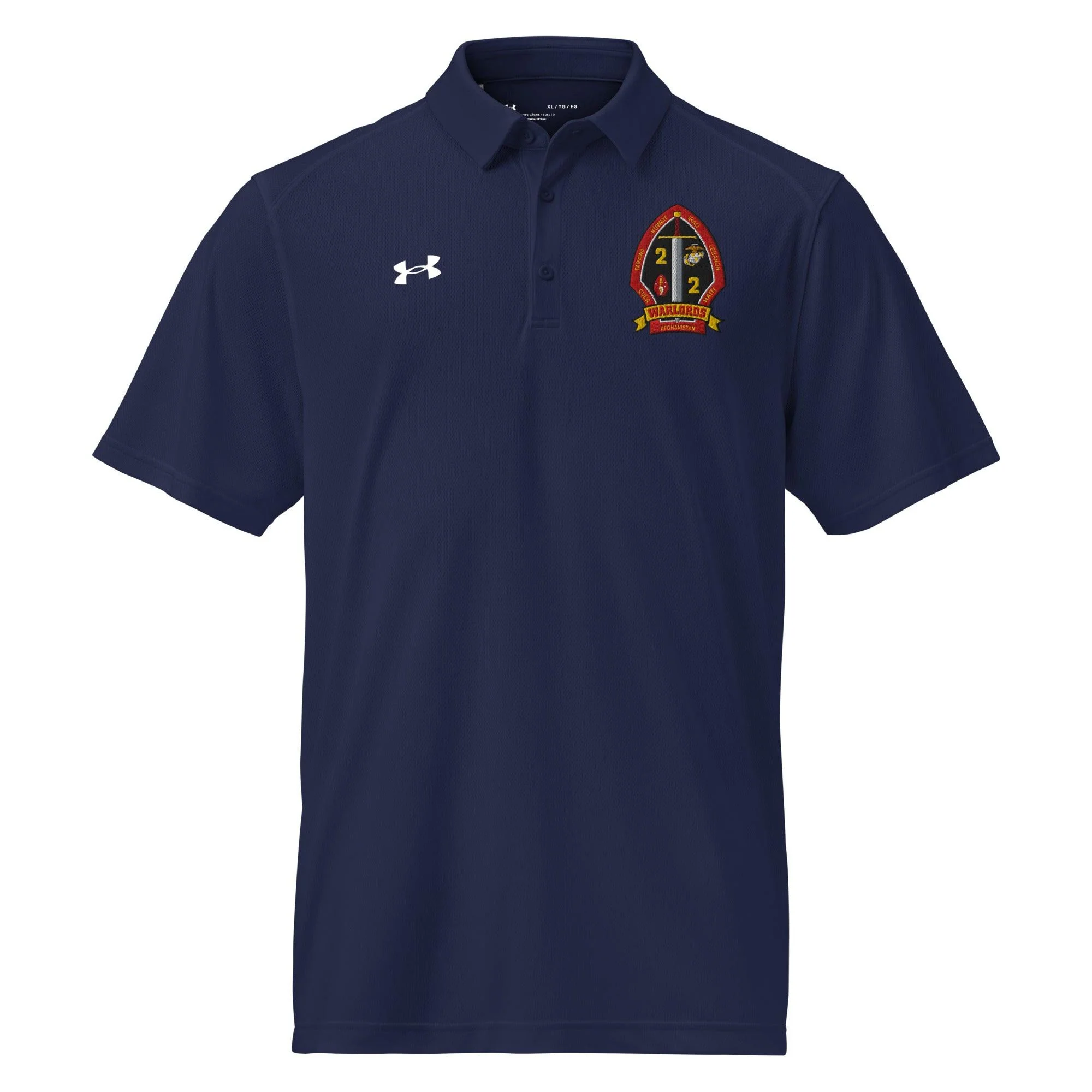 2/2 Marines Embroidered Under Armour® Men's Polo - Image 6