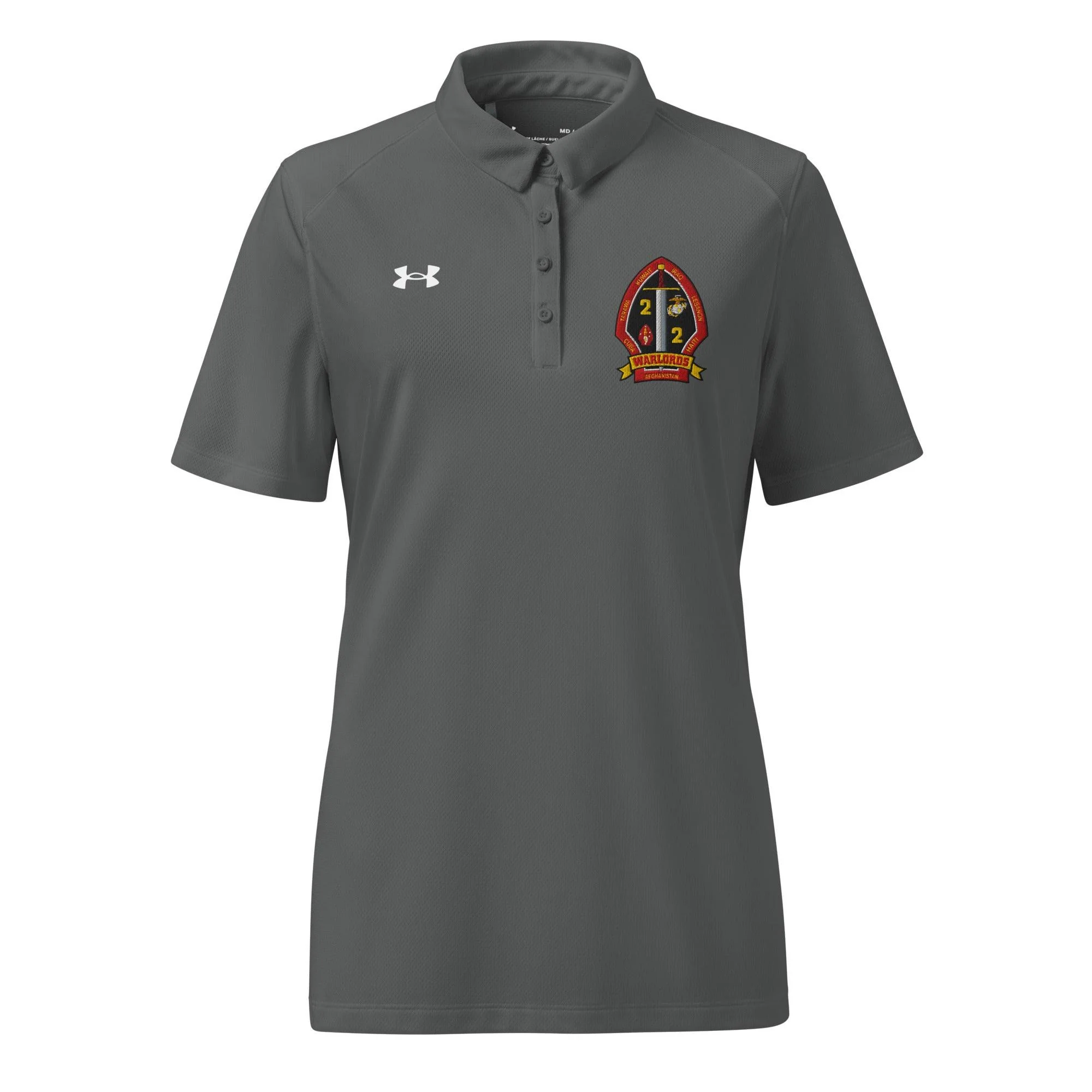 2/2 Marines Embroidered Under Armour® Women’s Polo - Image 12