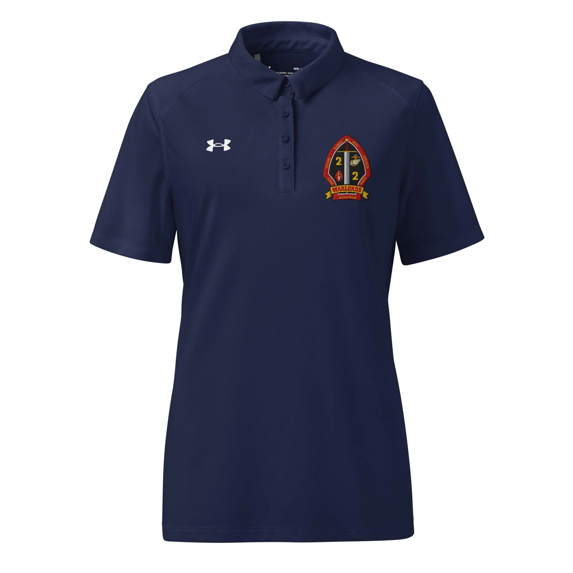2/2 Marines Embroidered Under Armour® Women’s Polo - Image 7
