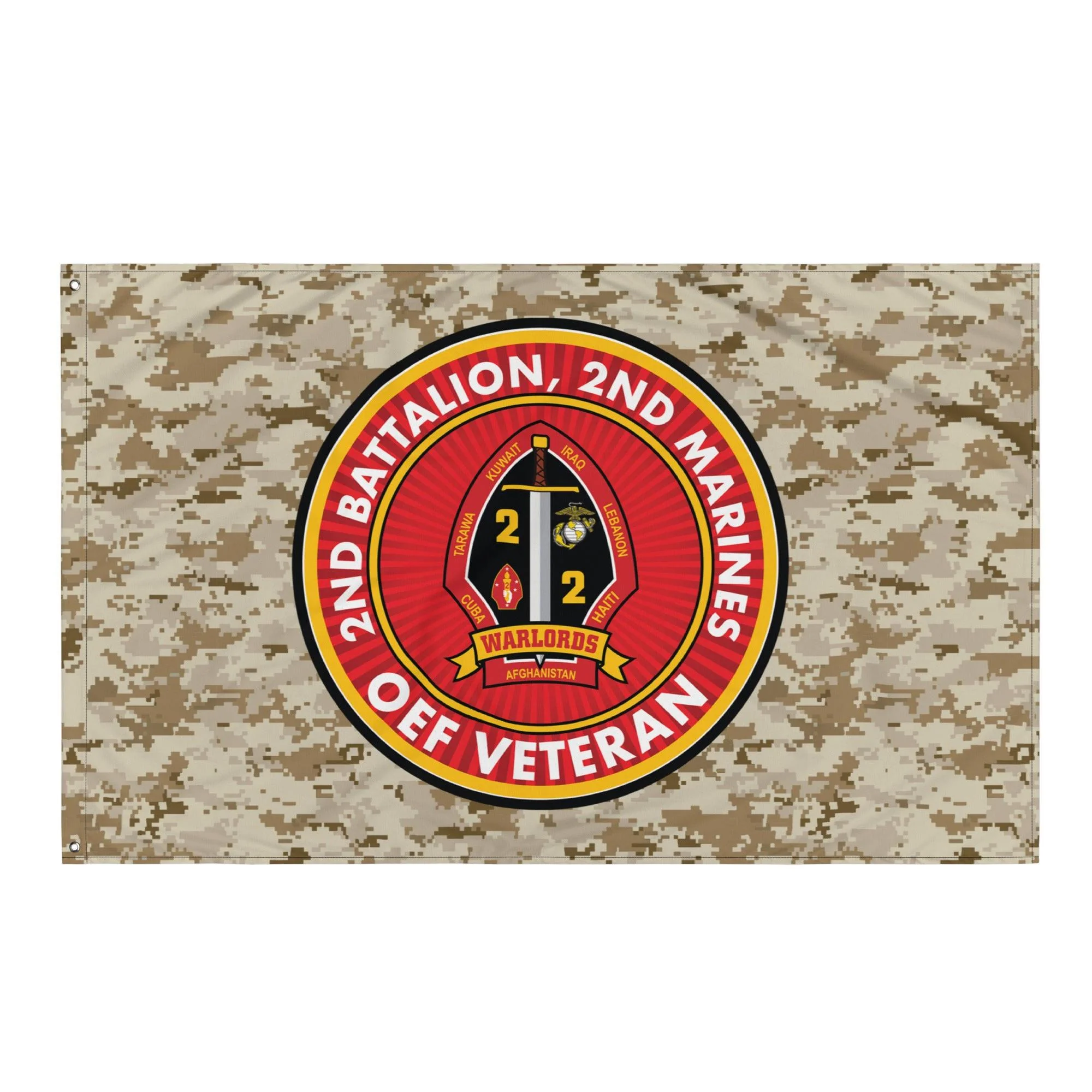 2/2 Marines Operation Enduring Freedom Veteran MARPAT Flag