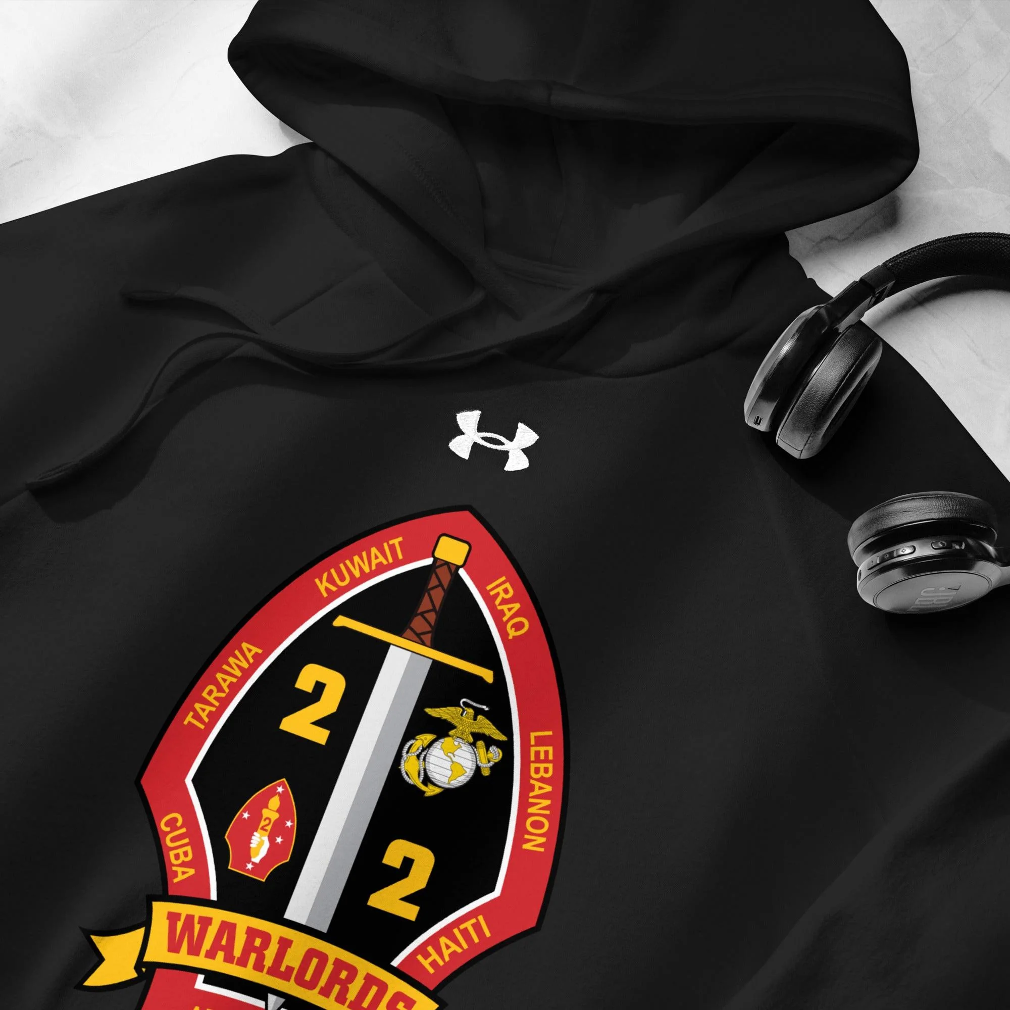 2/2 Marines Under Armour® Unisex Hoodie - Image 6