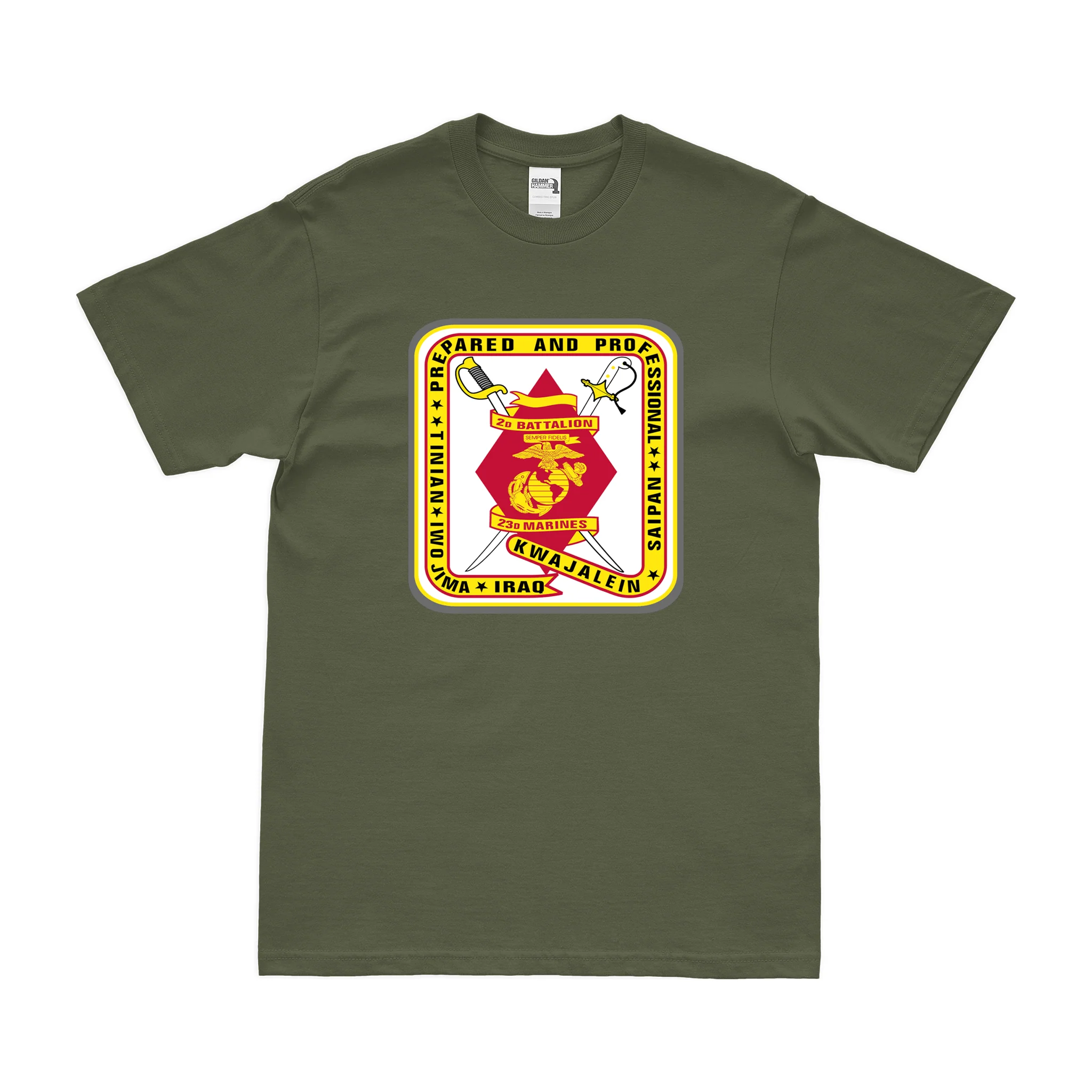 2/23 Marines Unit Logo Emblem T-Shirt - Image 2