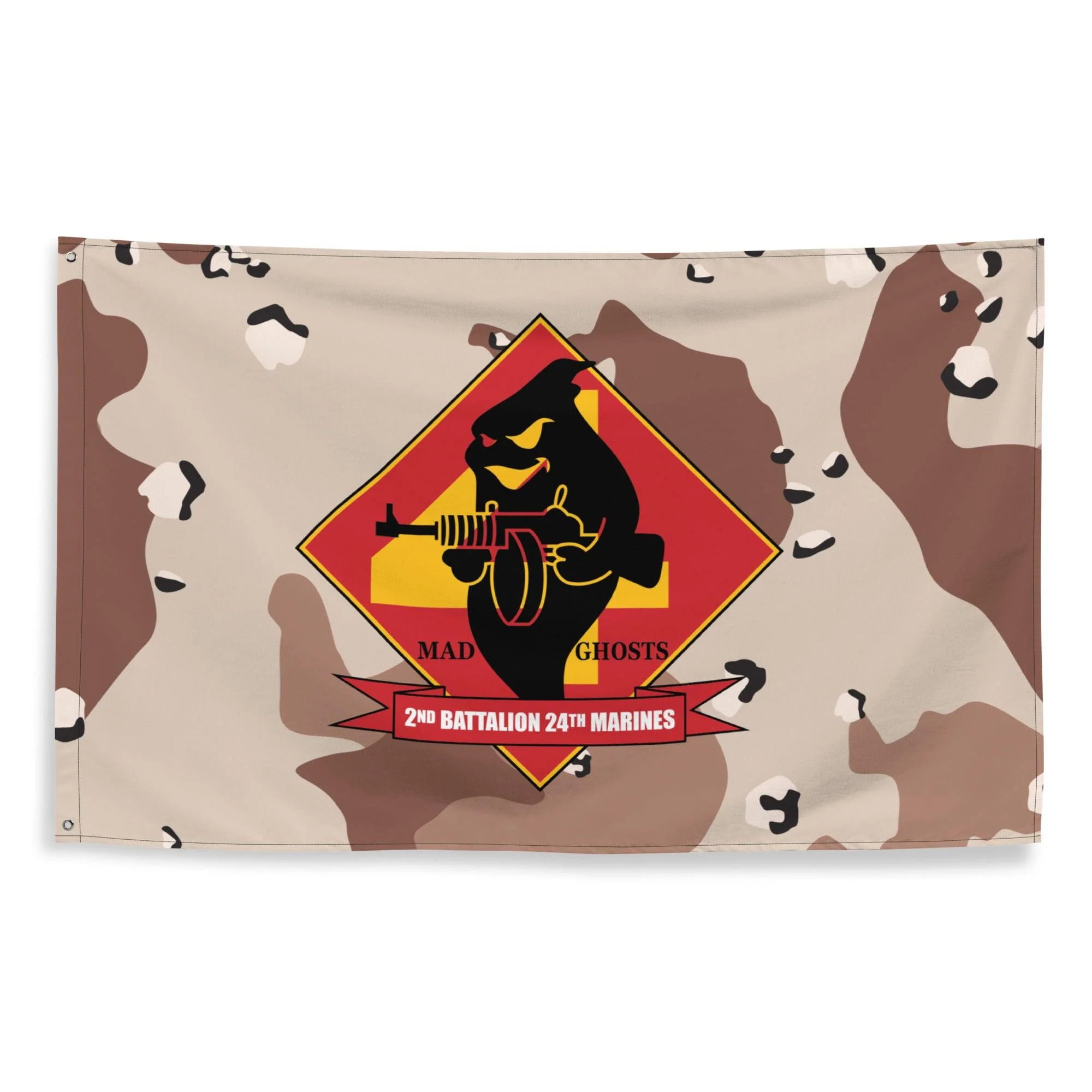 2/24 Marines Chocolate-Chip Camo Flag - Image 3