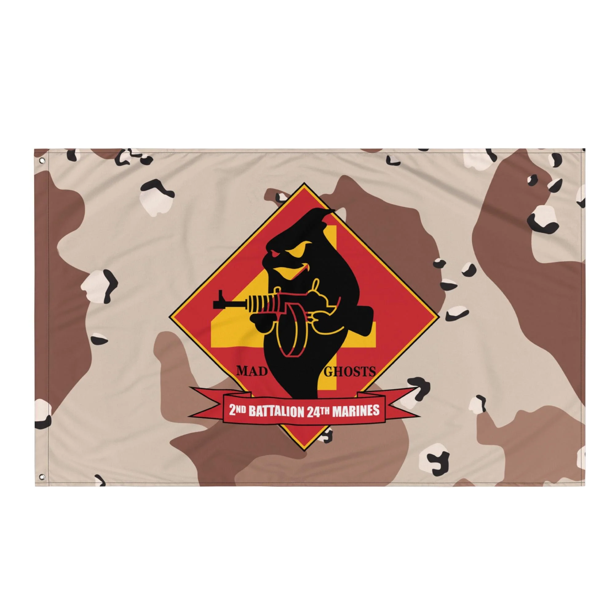 2/24 Marines Chocolate-Chip Camo Flag - Image 4