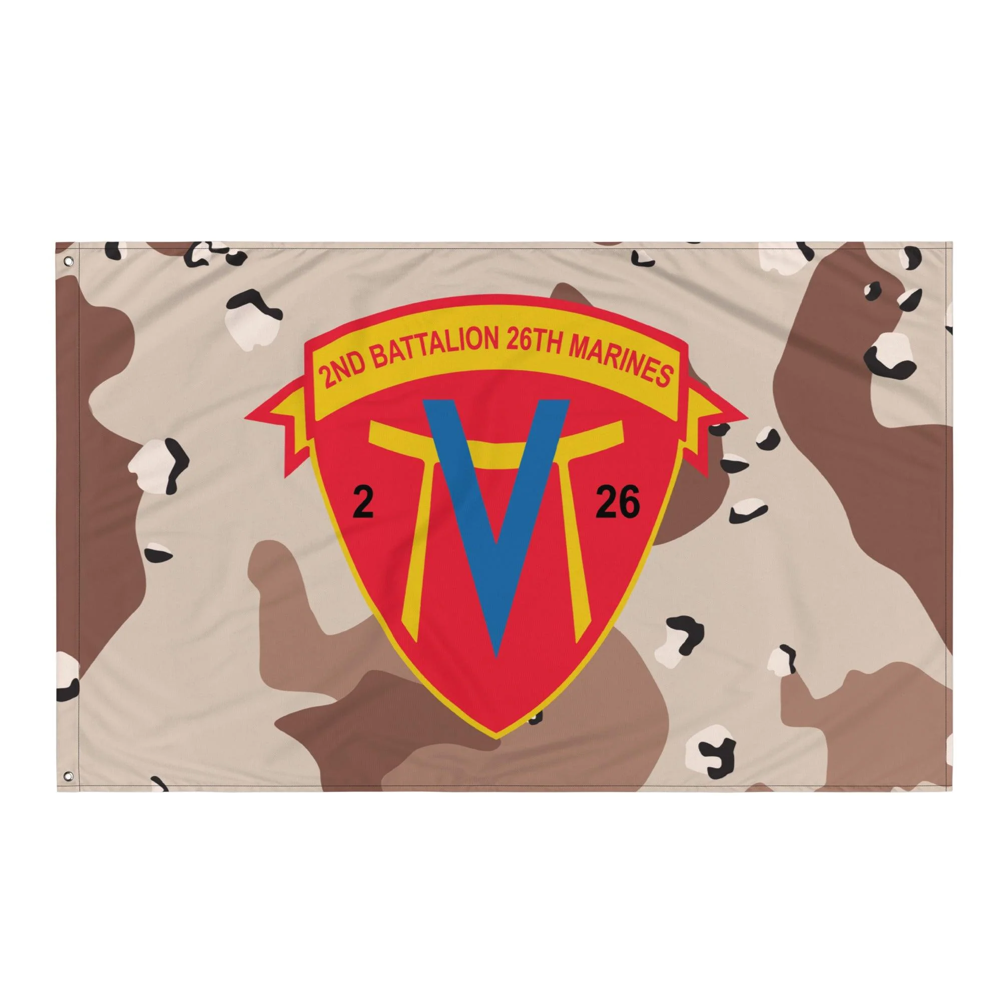 2/26 Marines Chocolate-Chip Camo Flag - Image 4