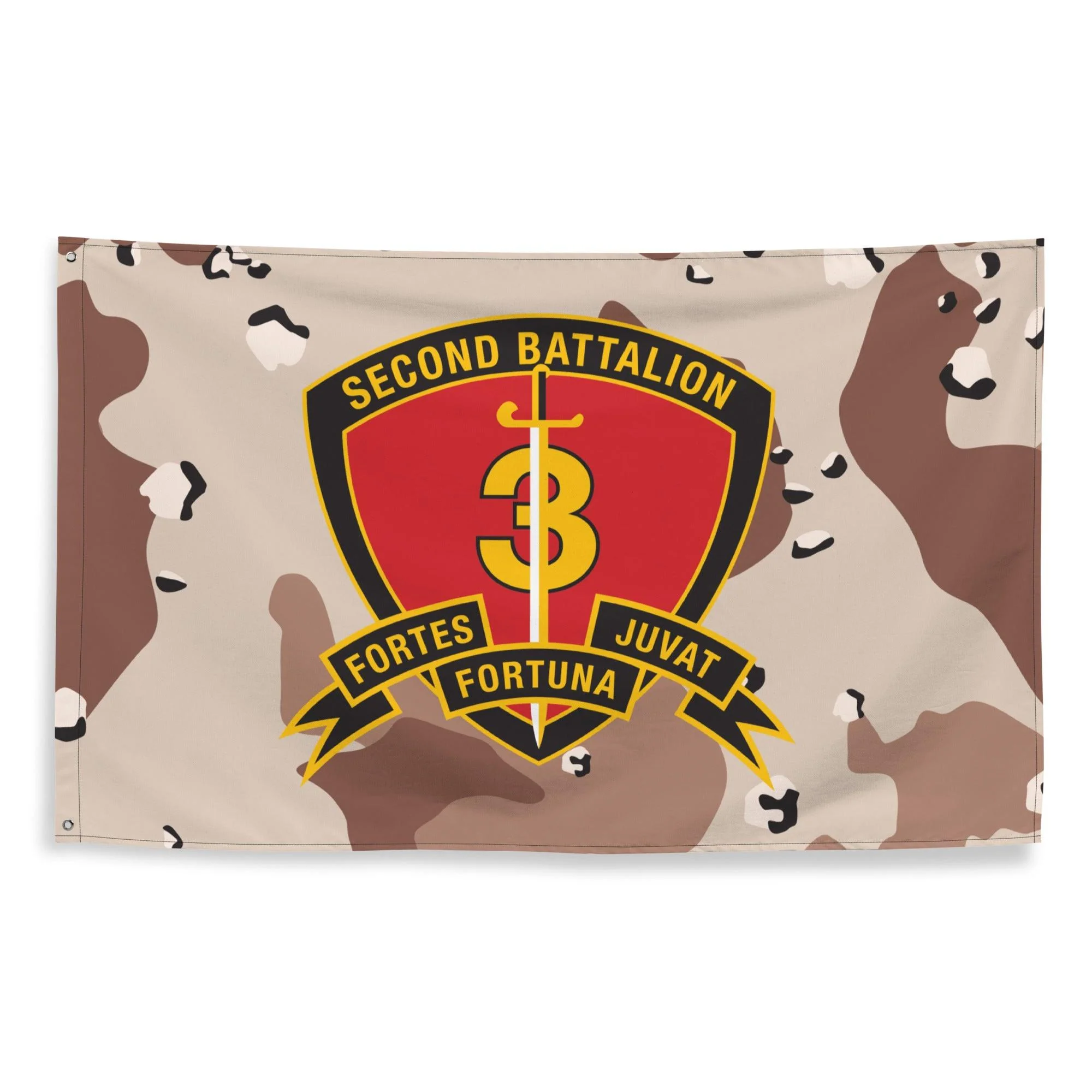 2/3 Marines Chocolate-Chip Camo Flag - Image 4