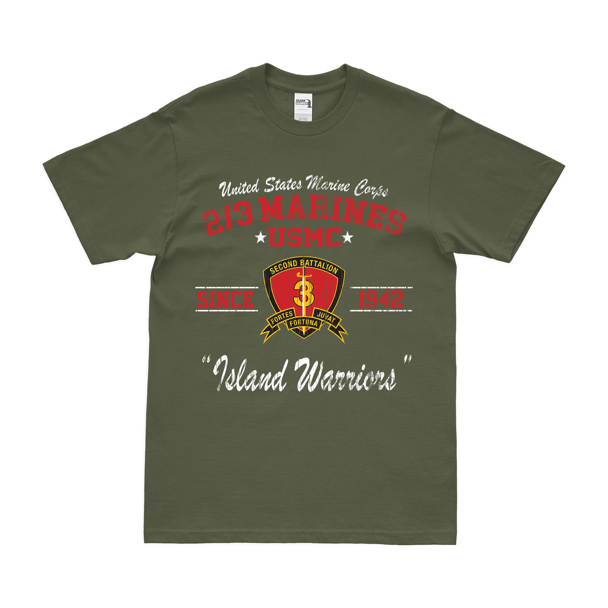 2nd Bn 3rd Marines (2/3 Marines) 'Island Warriors' USMC Legacy T-Shirt - Image 4