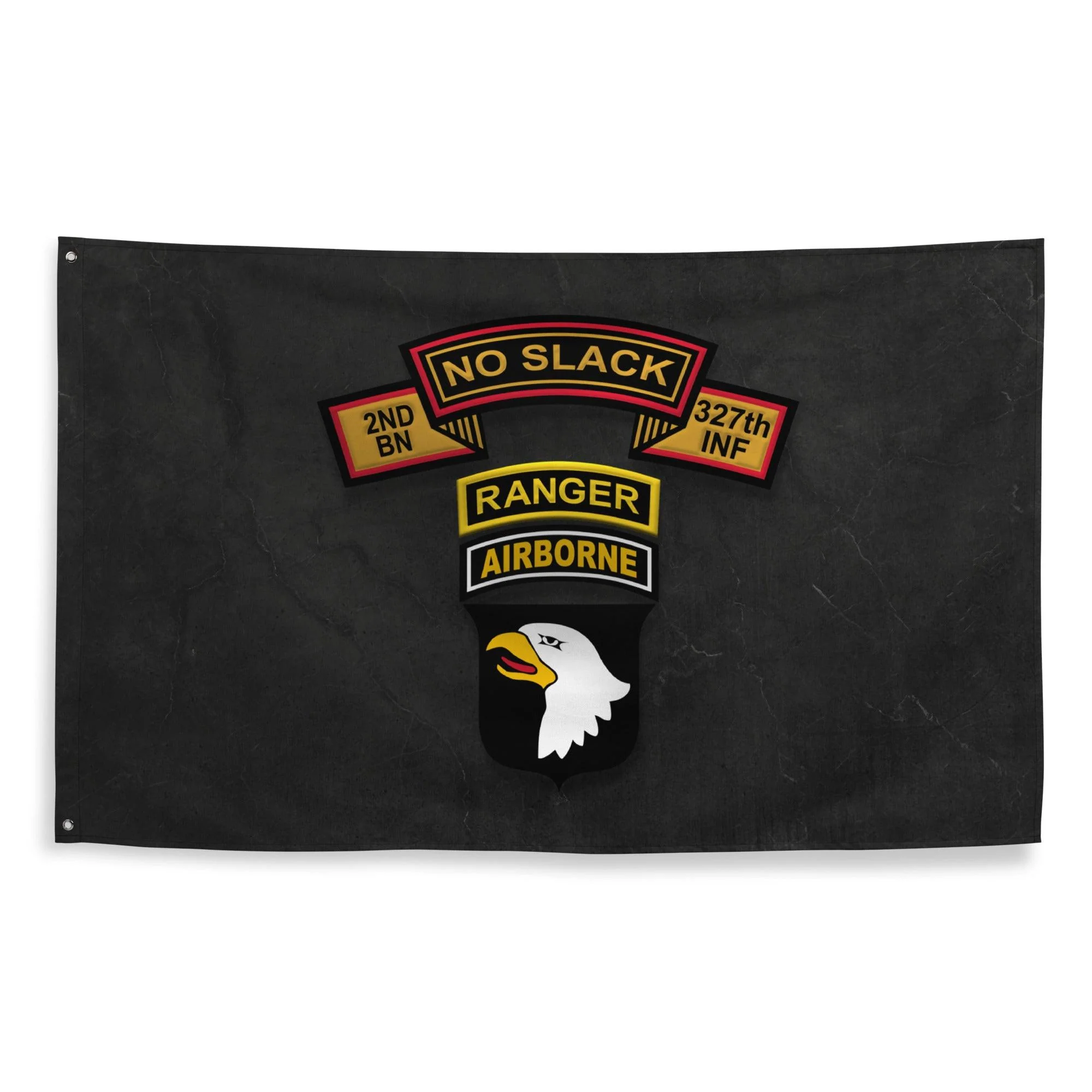 2-327 INF RGT 'No Slack' 101st Airborne Ranger Tab Flag - Image 3