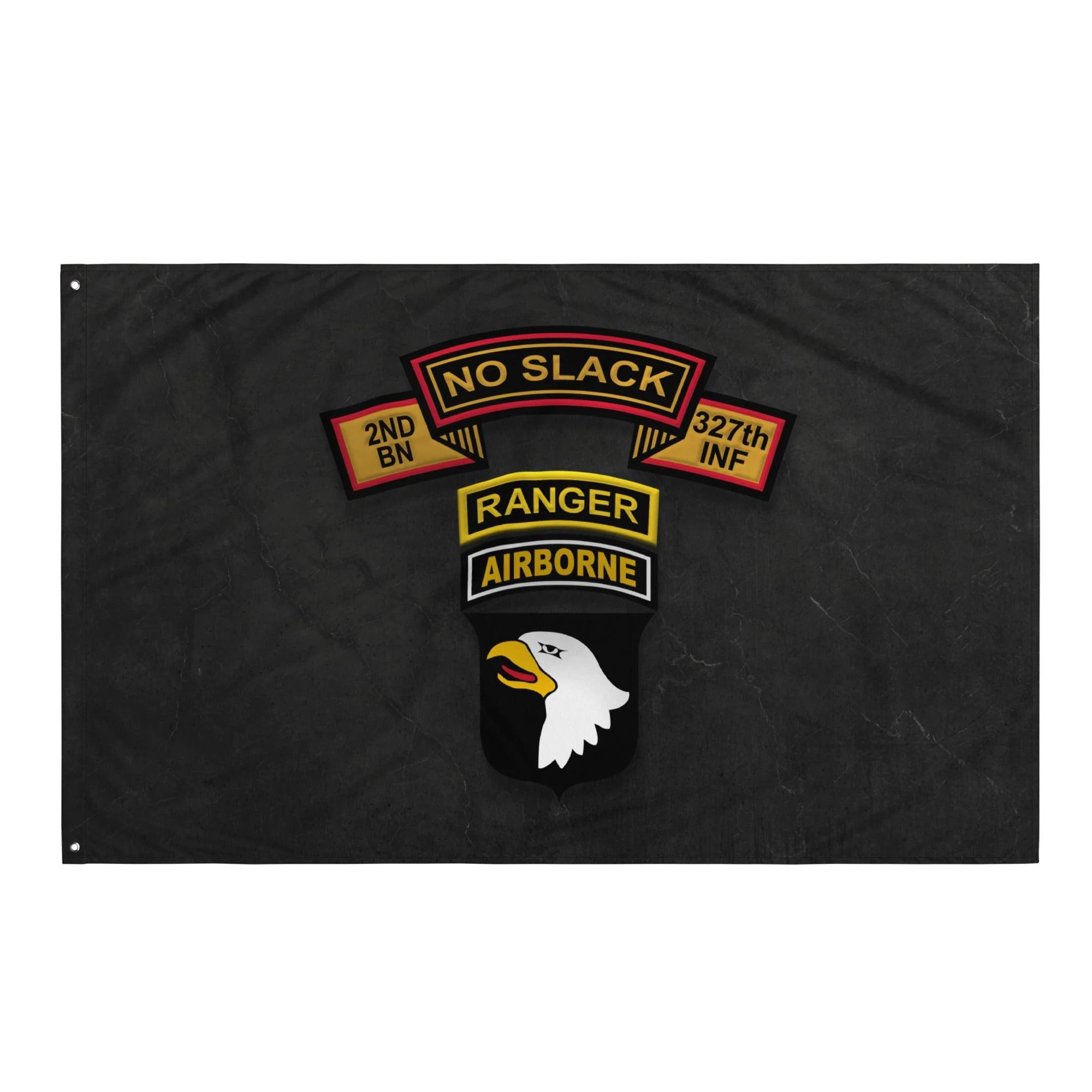 2-327 INF RGT 'No Slack' 101st Airborne Ranger Tab Flag - Image 4