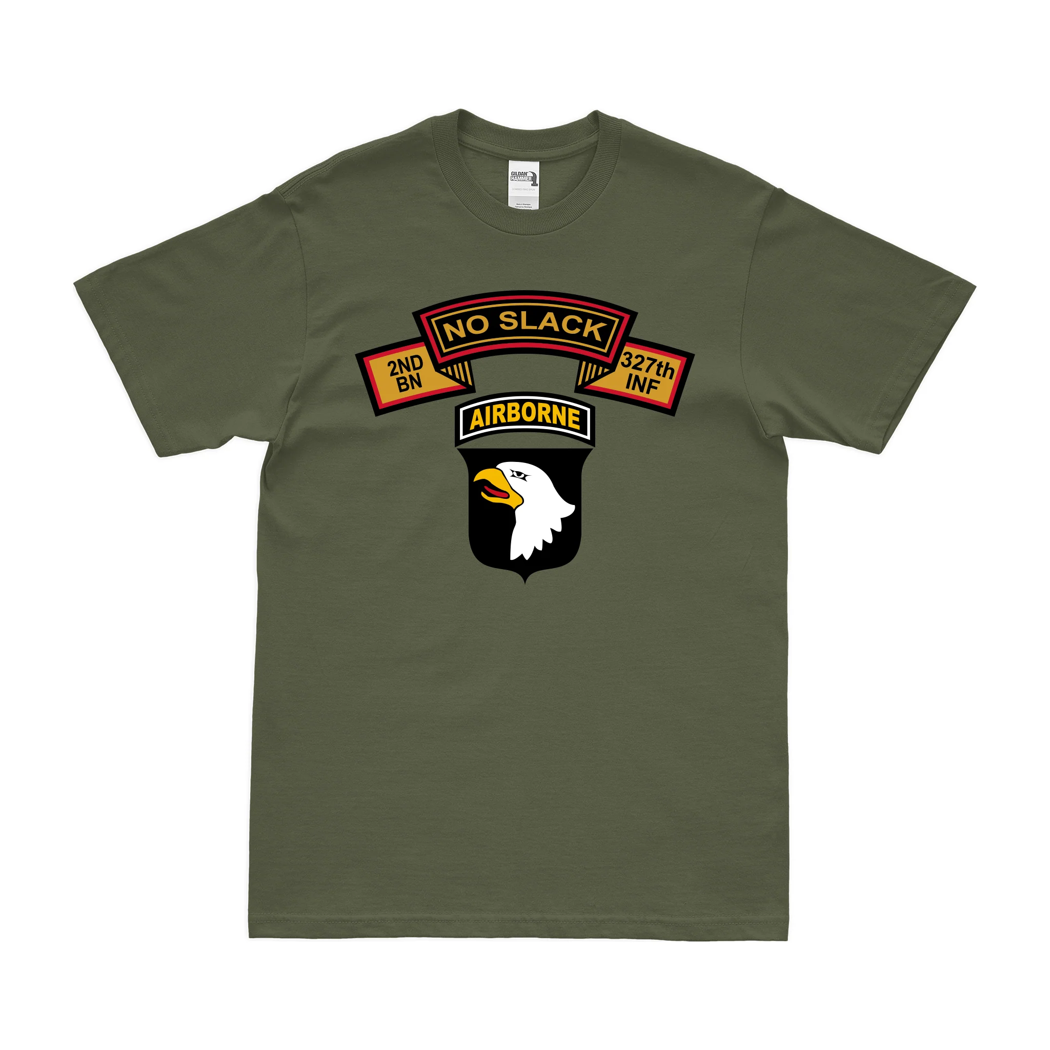 2-327 Infantry "No Slack" 101st Airborne Division T-Shirt - Image 2