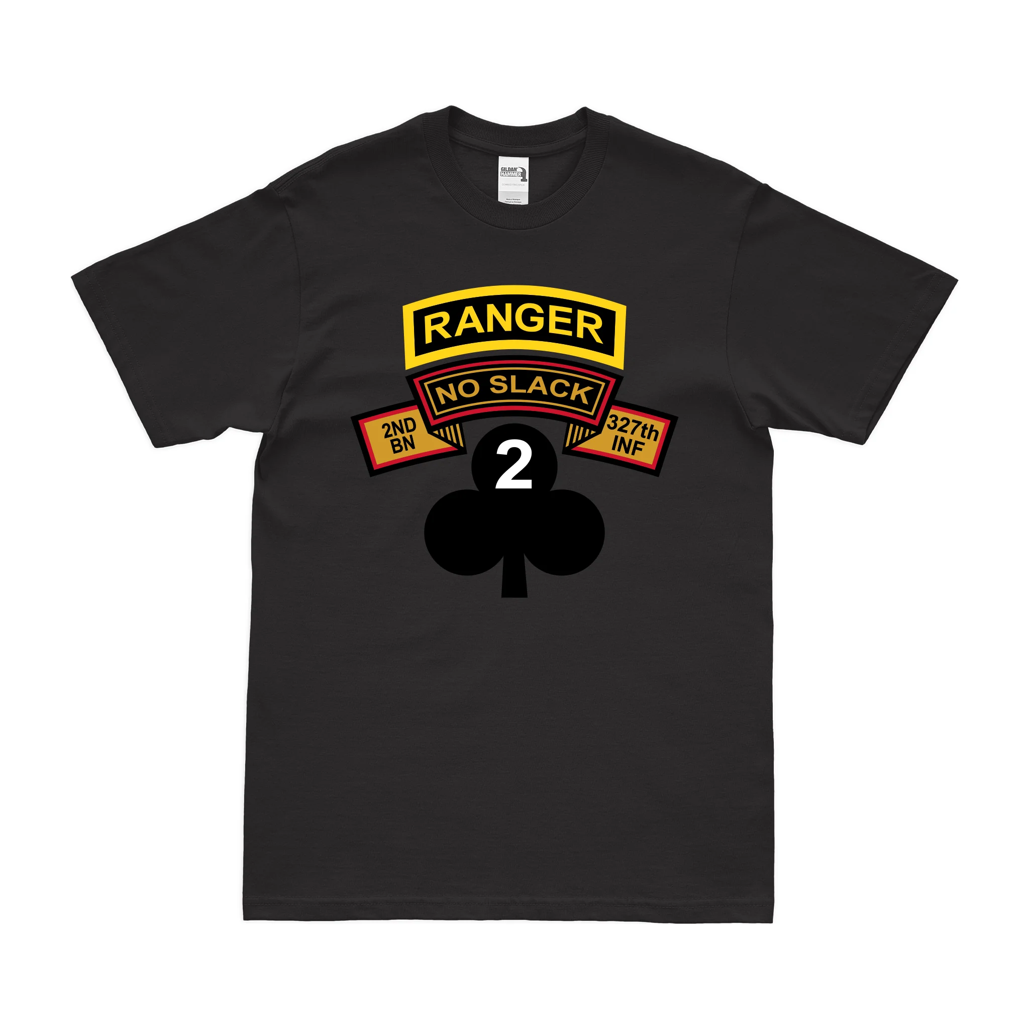 2-327 IR "No Slack" Shamrock Ranger Tab T-Shirt