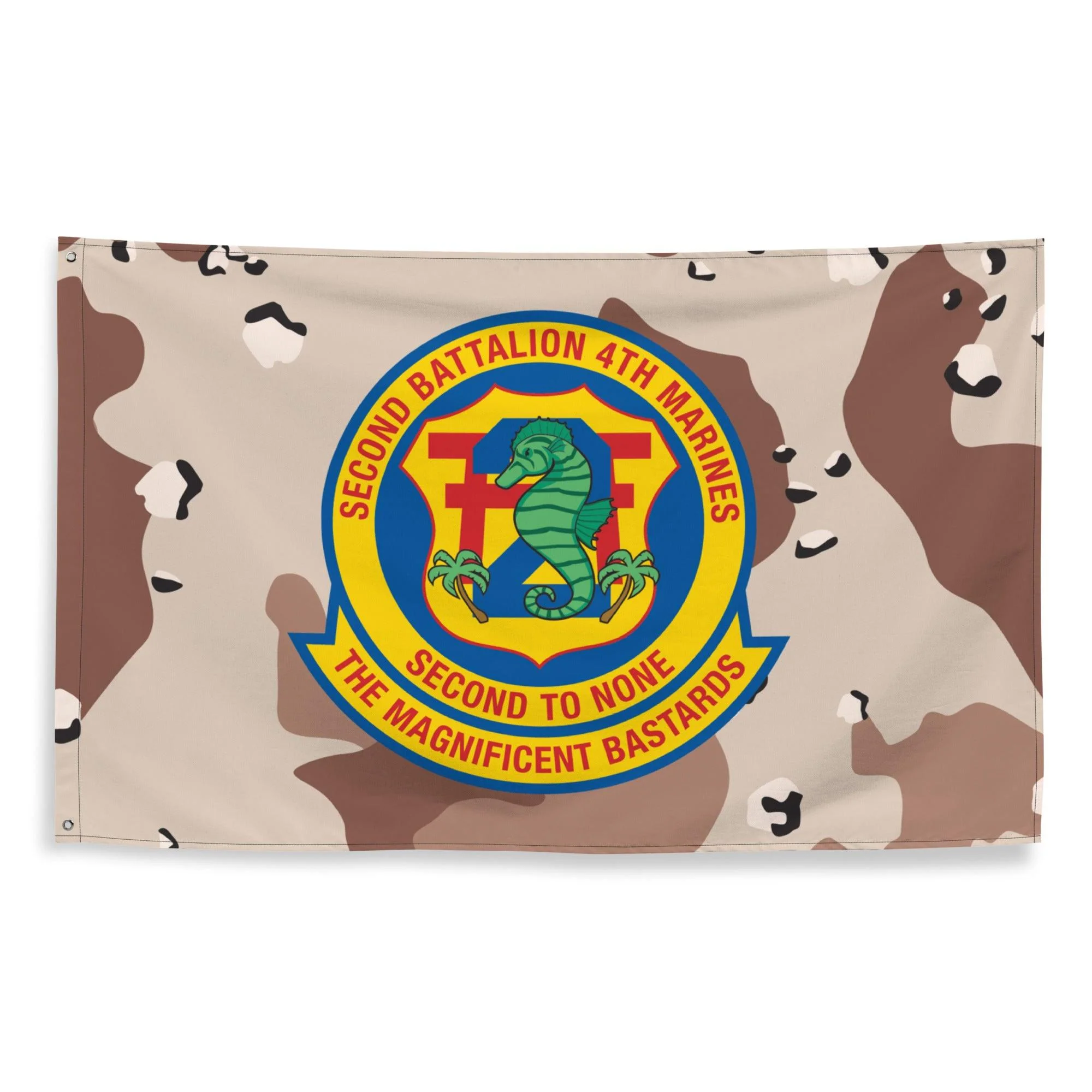 2/4 Marines Chocolate-Chip Camo Flag - Image 3