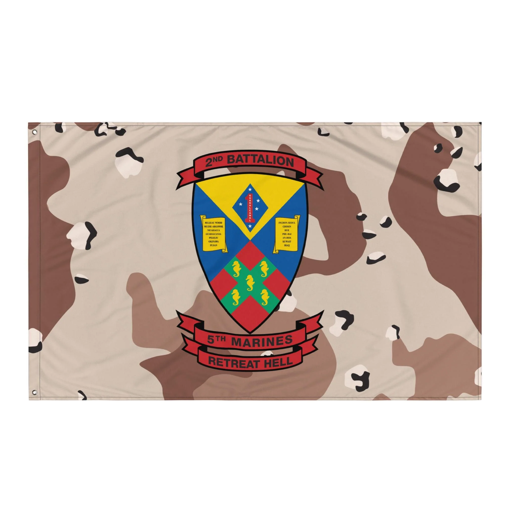 2/5 Marines Chocolate-Chip Camo Flag - Image 4