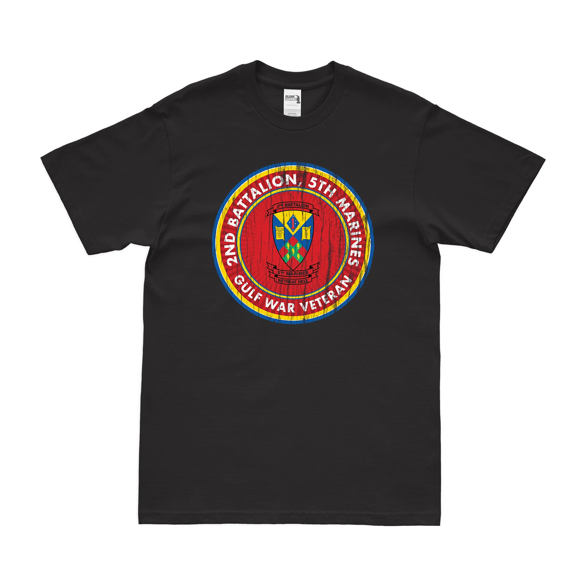 2nd Bn 5th Marines (2/5 Marines) Gulf War Veteran T-Shirt - Image 3