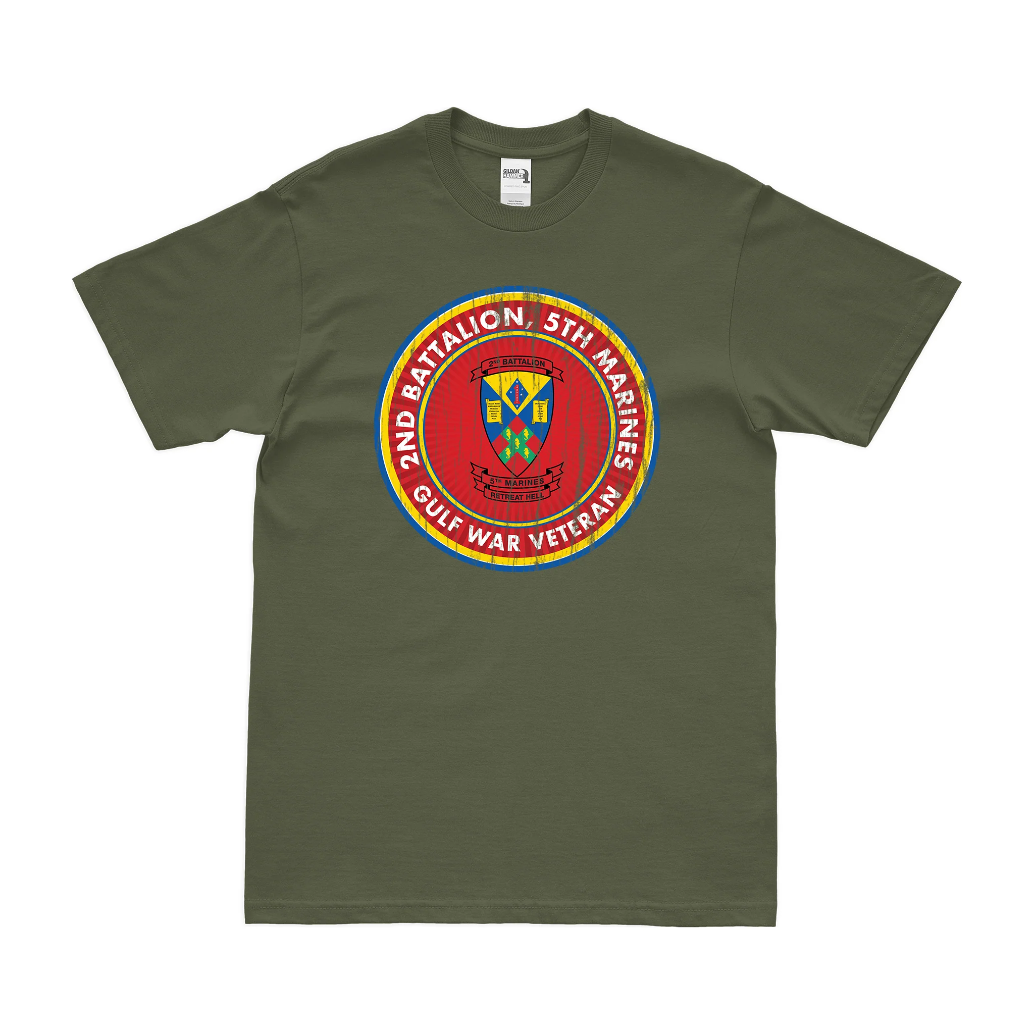 2nd Bn 5th Marines (2/5 Marines) Gulf War Veteran T-Shirt - Image 4