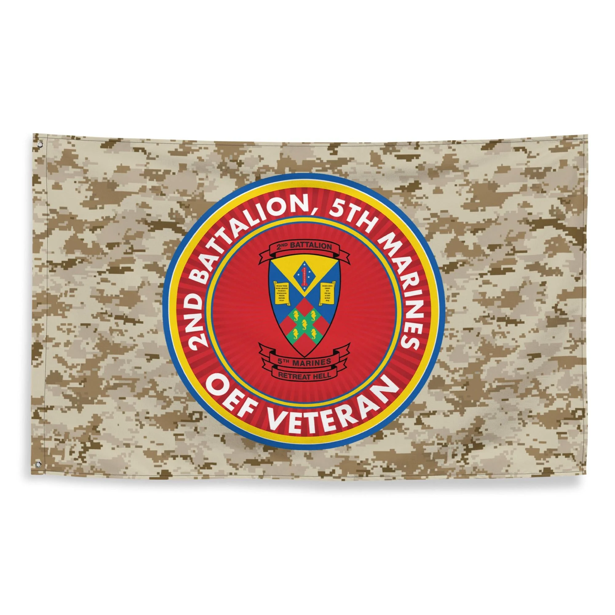 2/5 Marines Operation Enduring Freedom OEF Veteran MARPAT Flag - Image 4