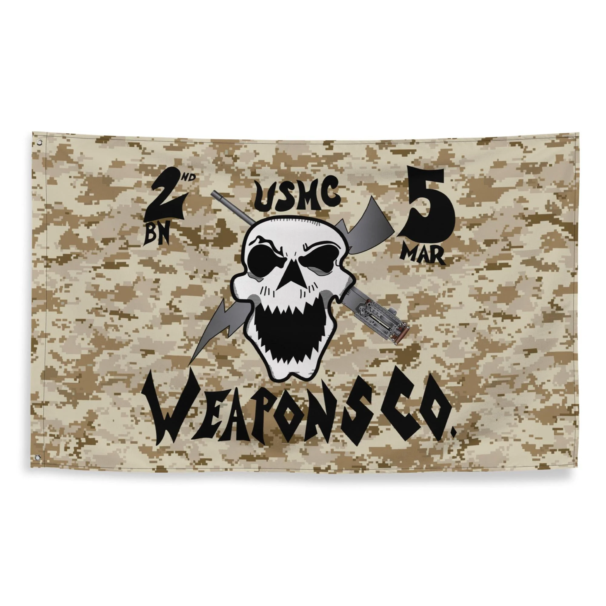 2-5 Marines Weapons 'Whiskey' Company OIF MARPAT Flag - Image 4