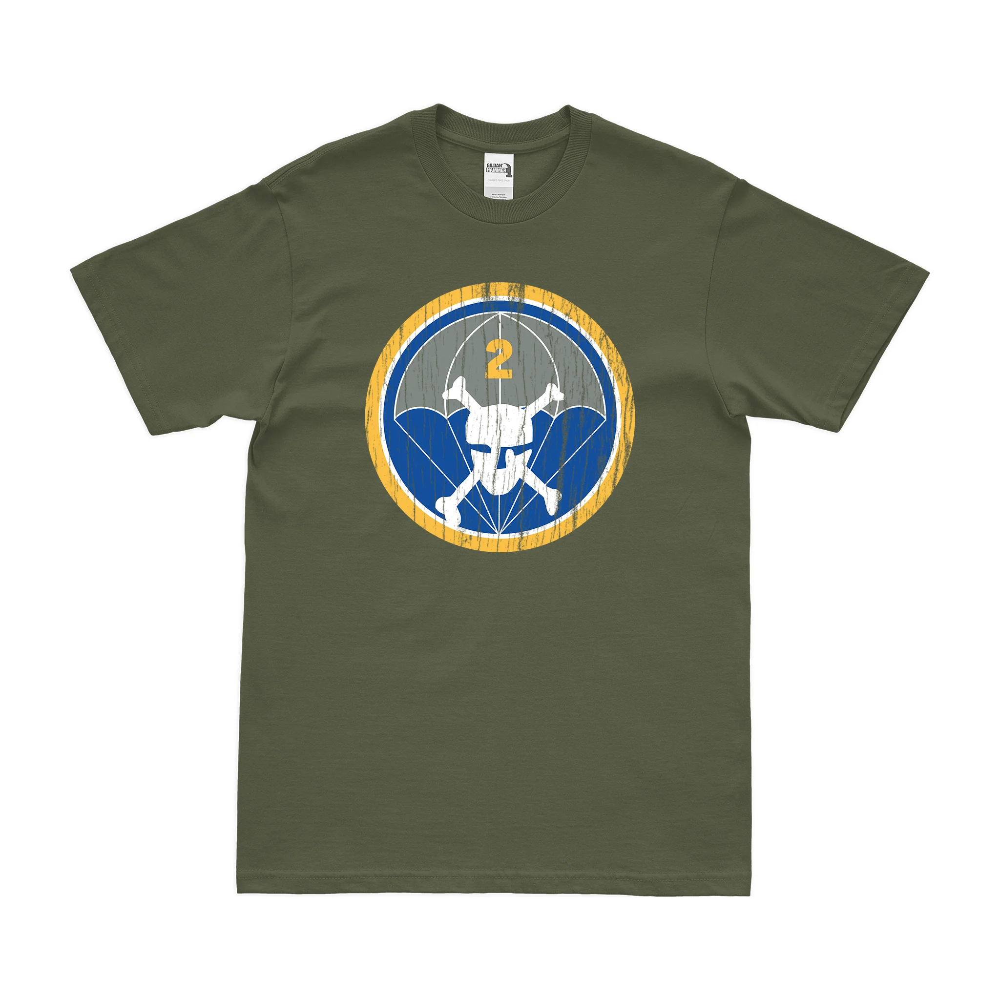 2-504 Airborne Infantry Regiment Logo T-Shirt - Image 4