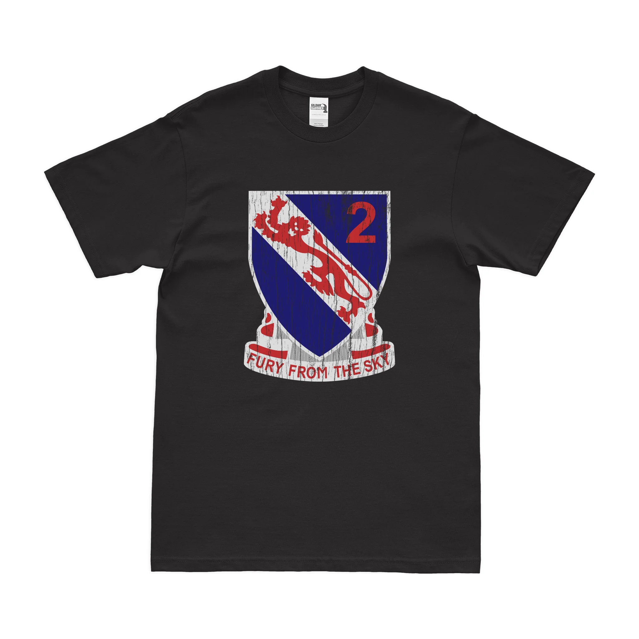 2-508 PIR '2 Fury' Logo Emblem T-Shirt - Image 3
