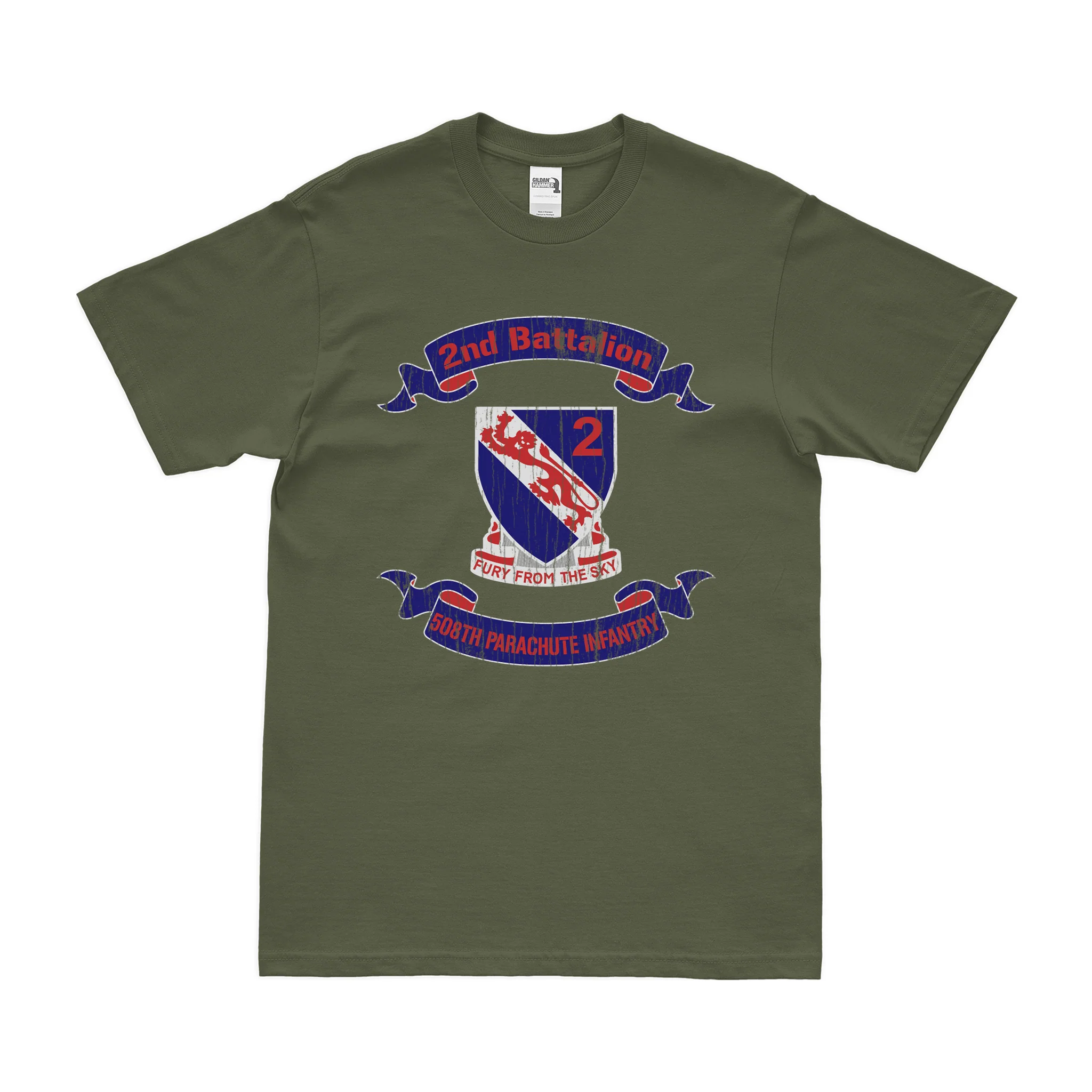 2-508 PIR '2 Fury' Motto Scroll T-Shirt - Image 4